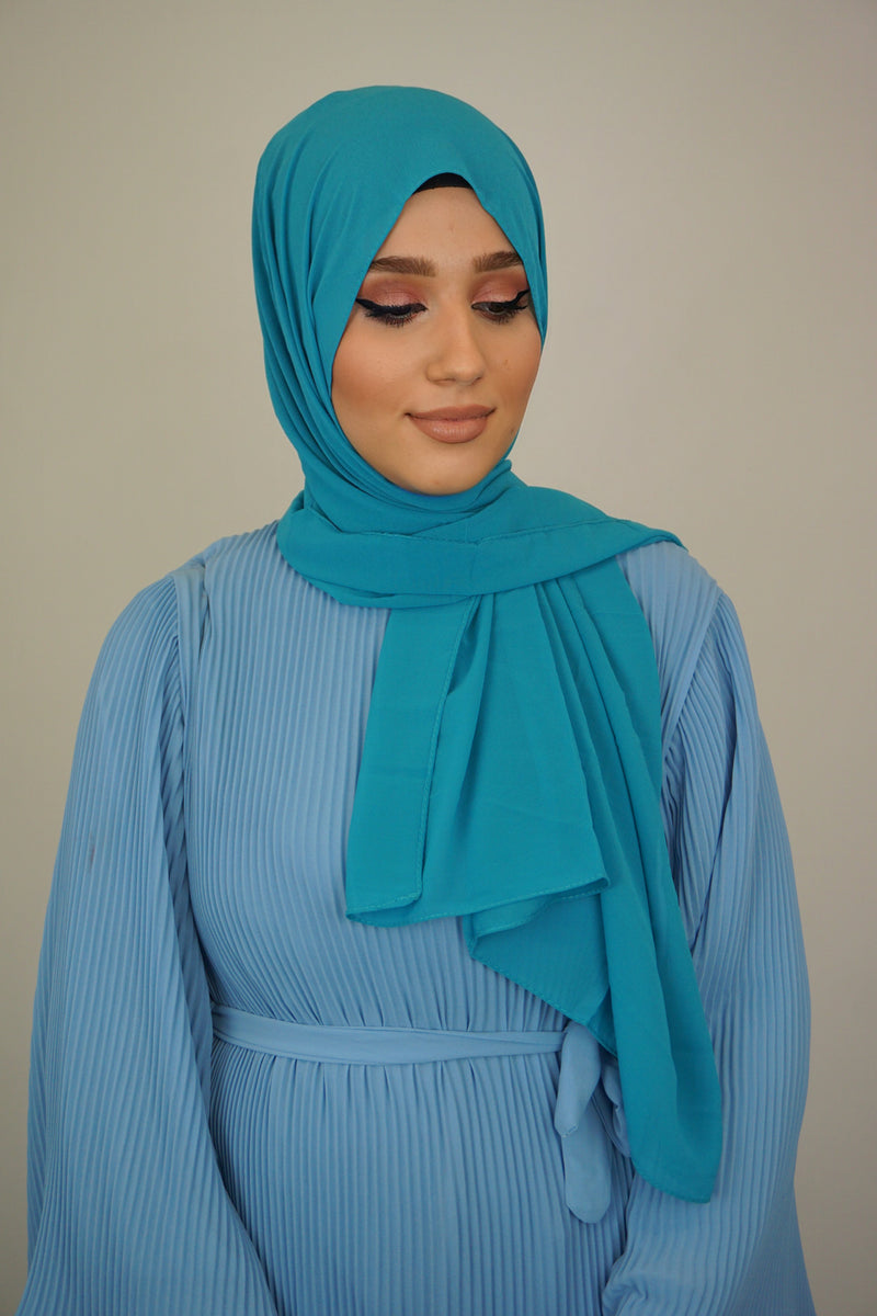 Chiffon Hijab Maira Dunkeltürkis