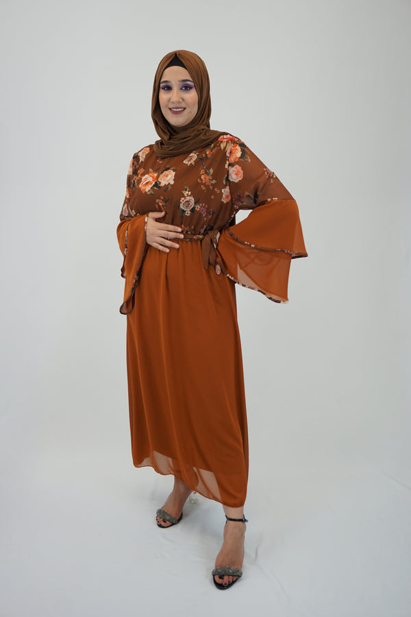 Kleid Farheen Ocker