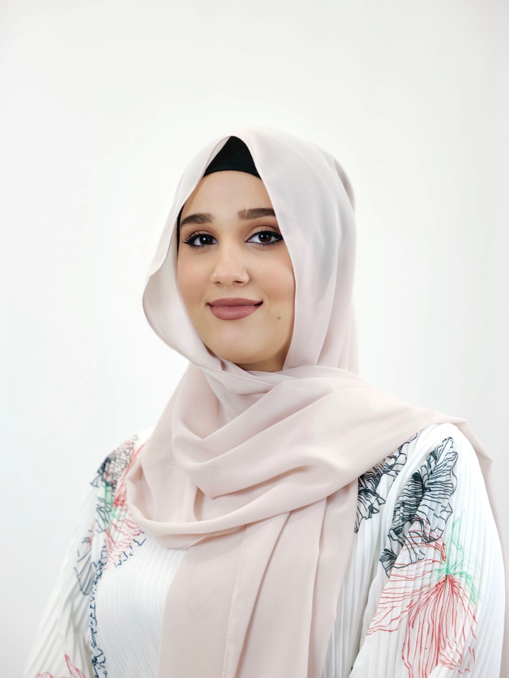 Chiffon Hijab Maira Champagner