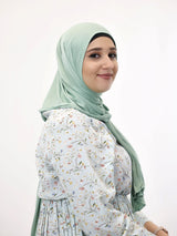 Jersey Hijab Fiza Pistaziengrün