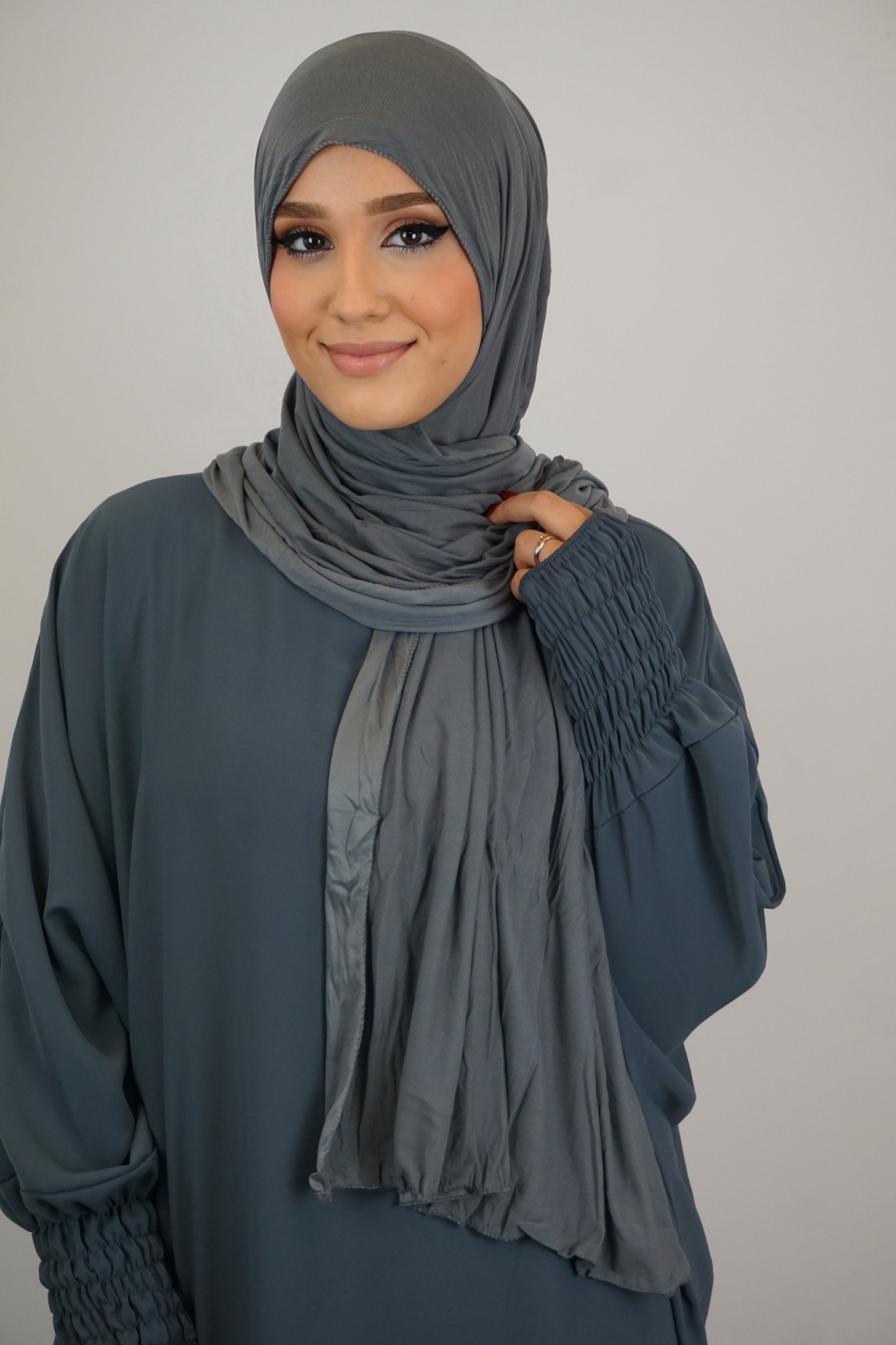 Jersey XL Hijab Grau