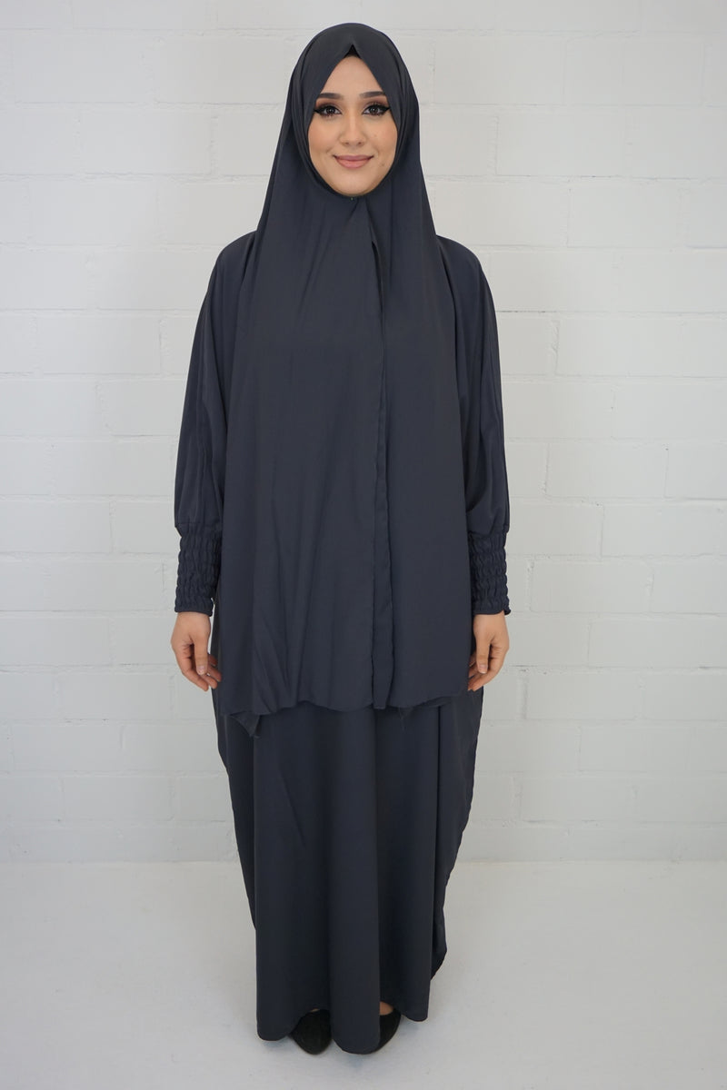 Hijab-Abaya 2 Schwarz