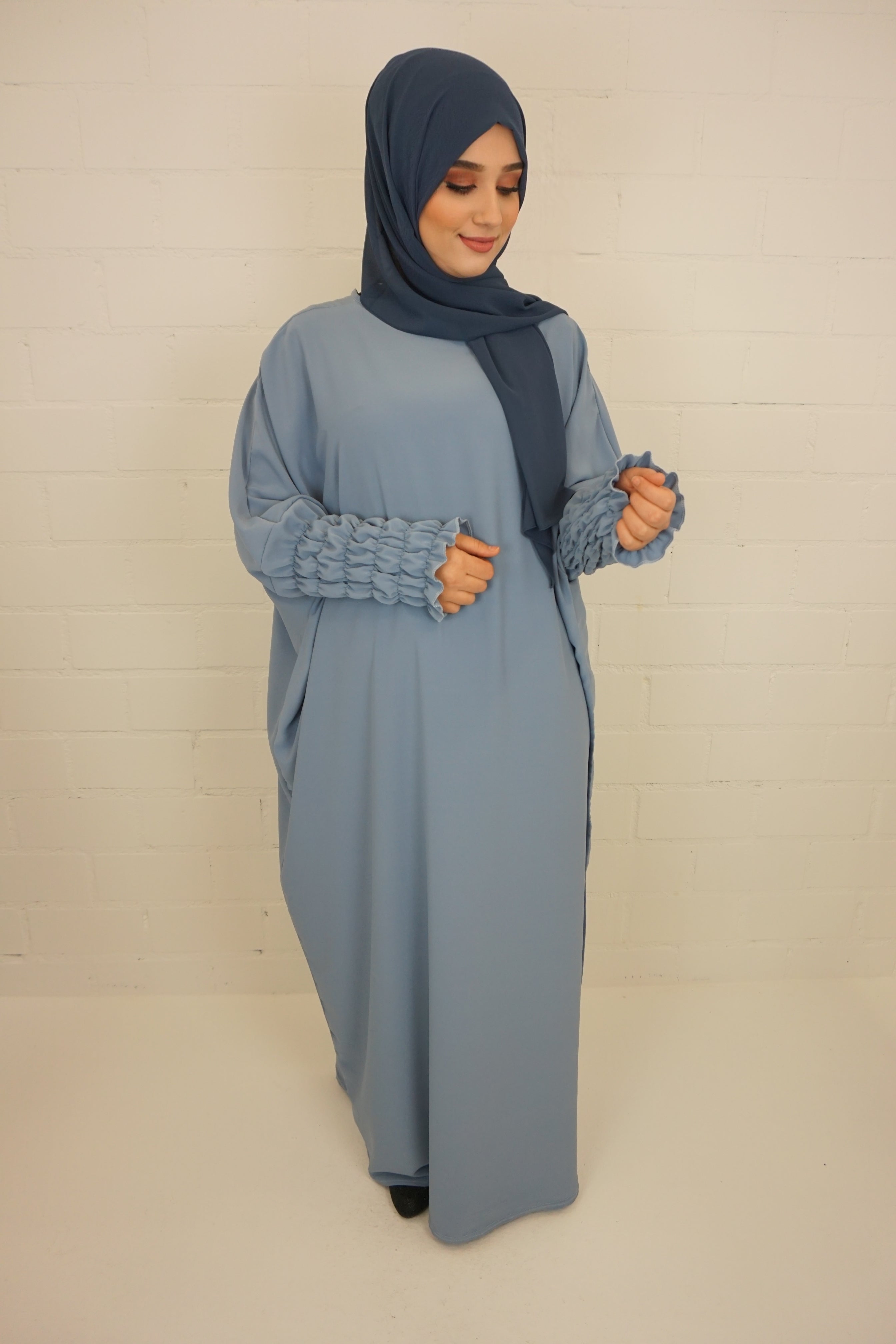 Jilbab Kleid Samaya Graublau