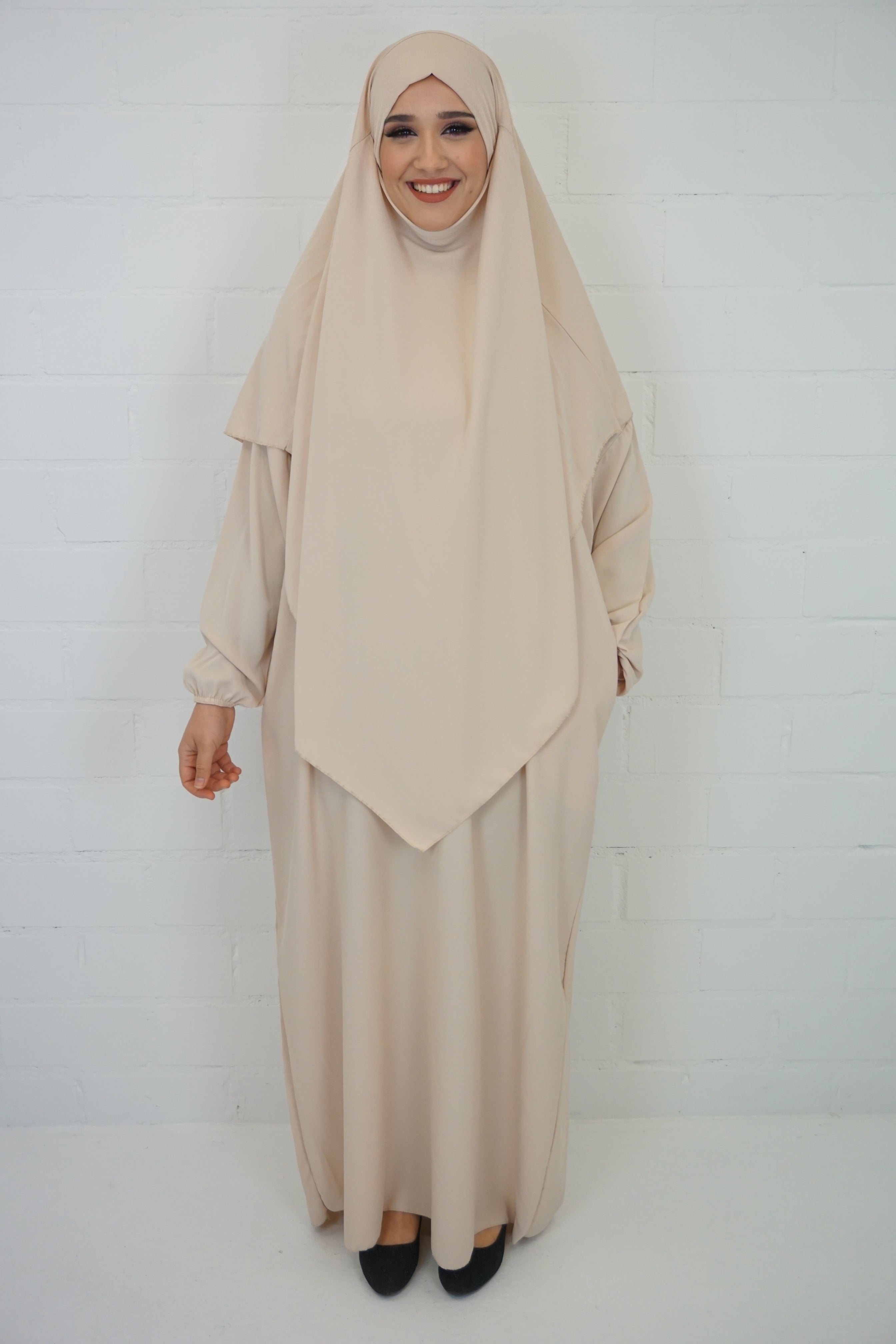 Khimar-Abaya Beige