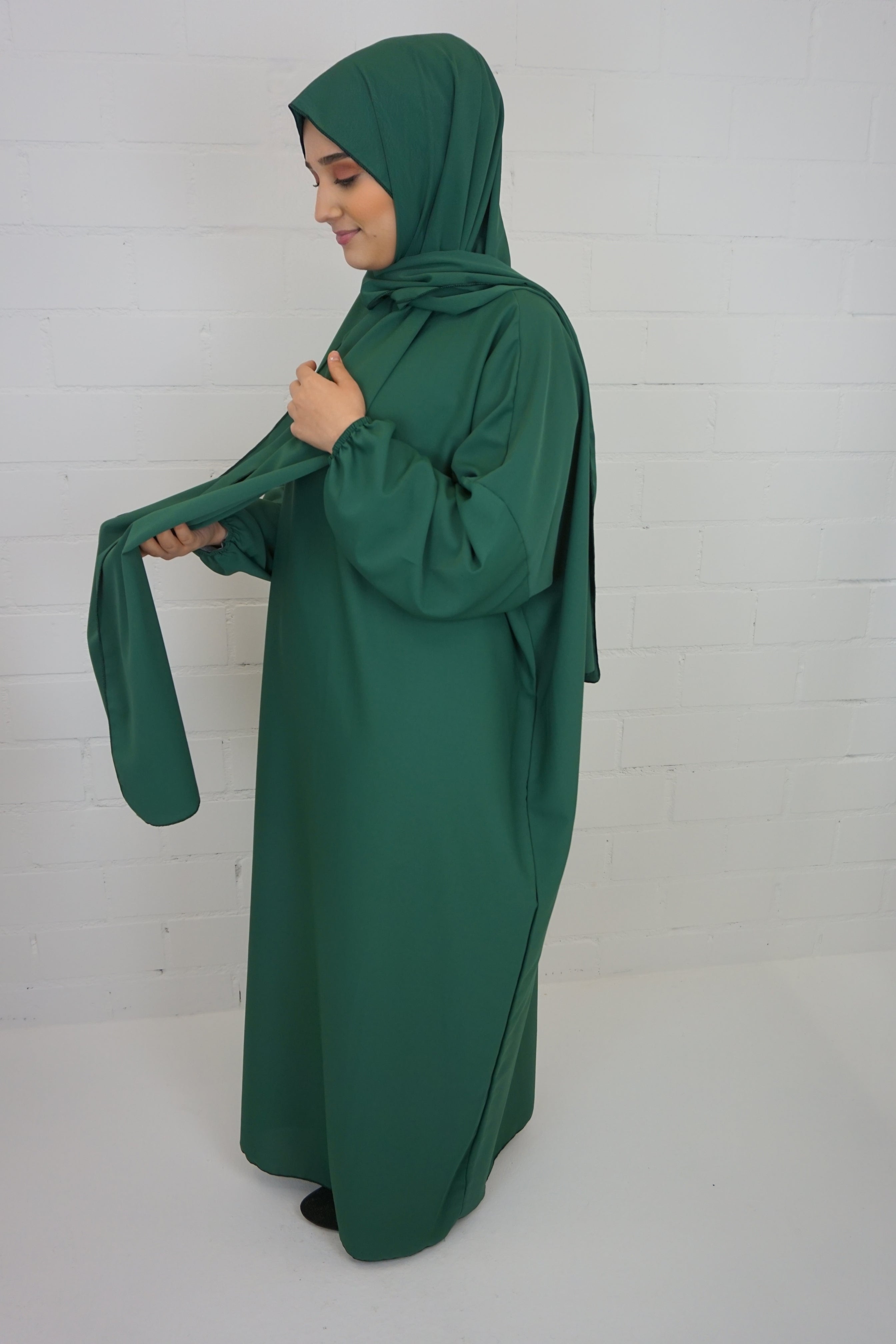 Hijab-Abaya Smaragdgrün