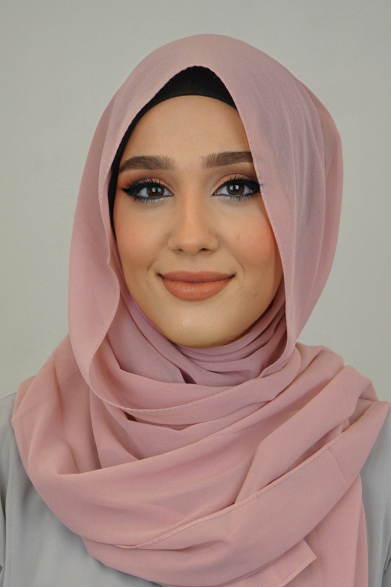 Chiffon XL Hijab Lightrosa