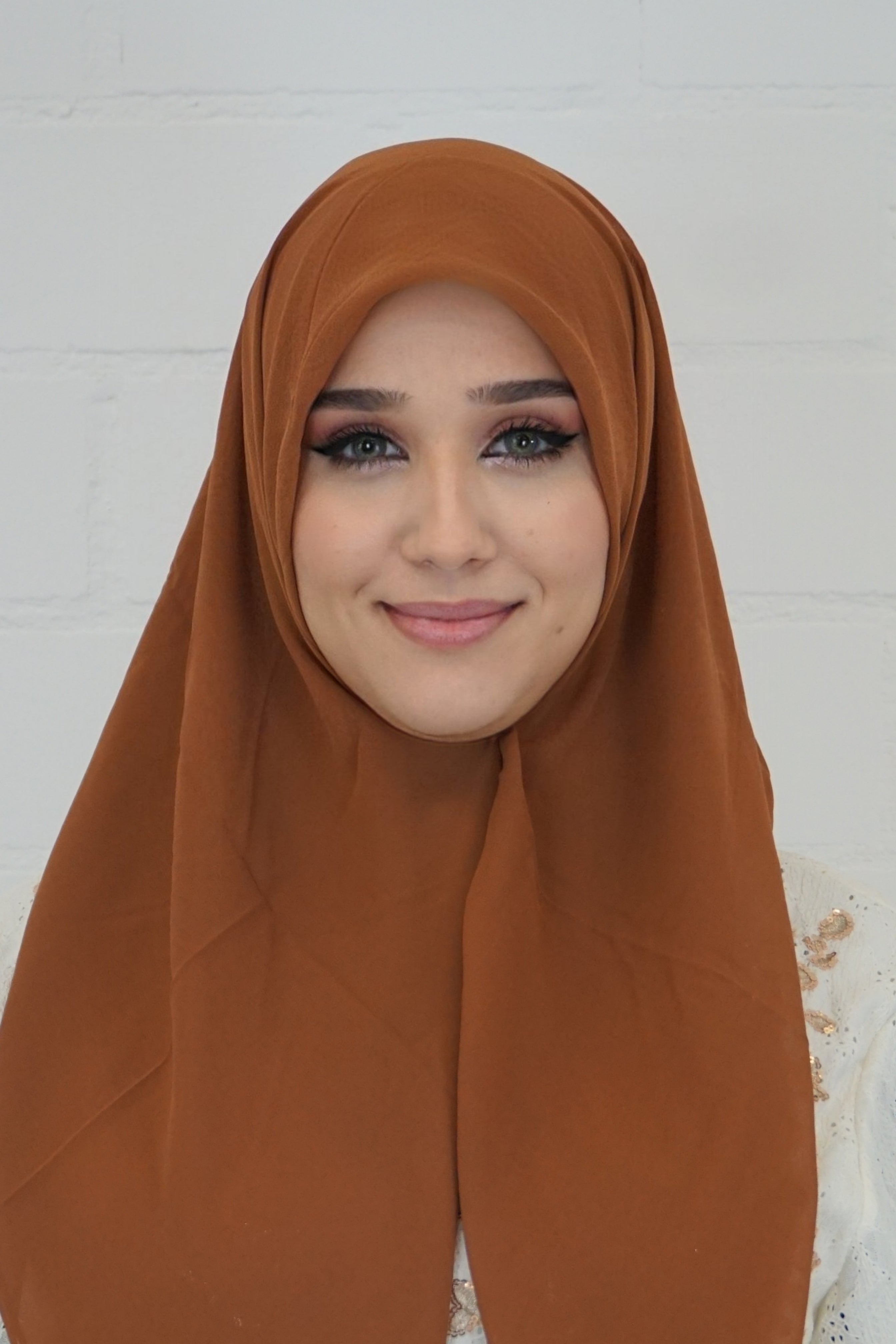 Chiffon Quadrat Hijab Rost