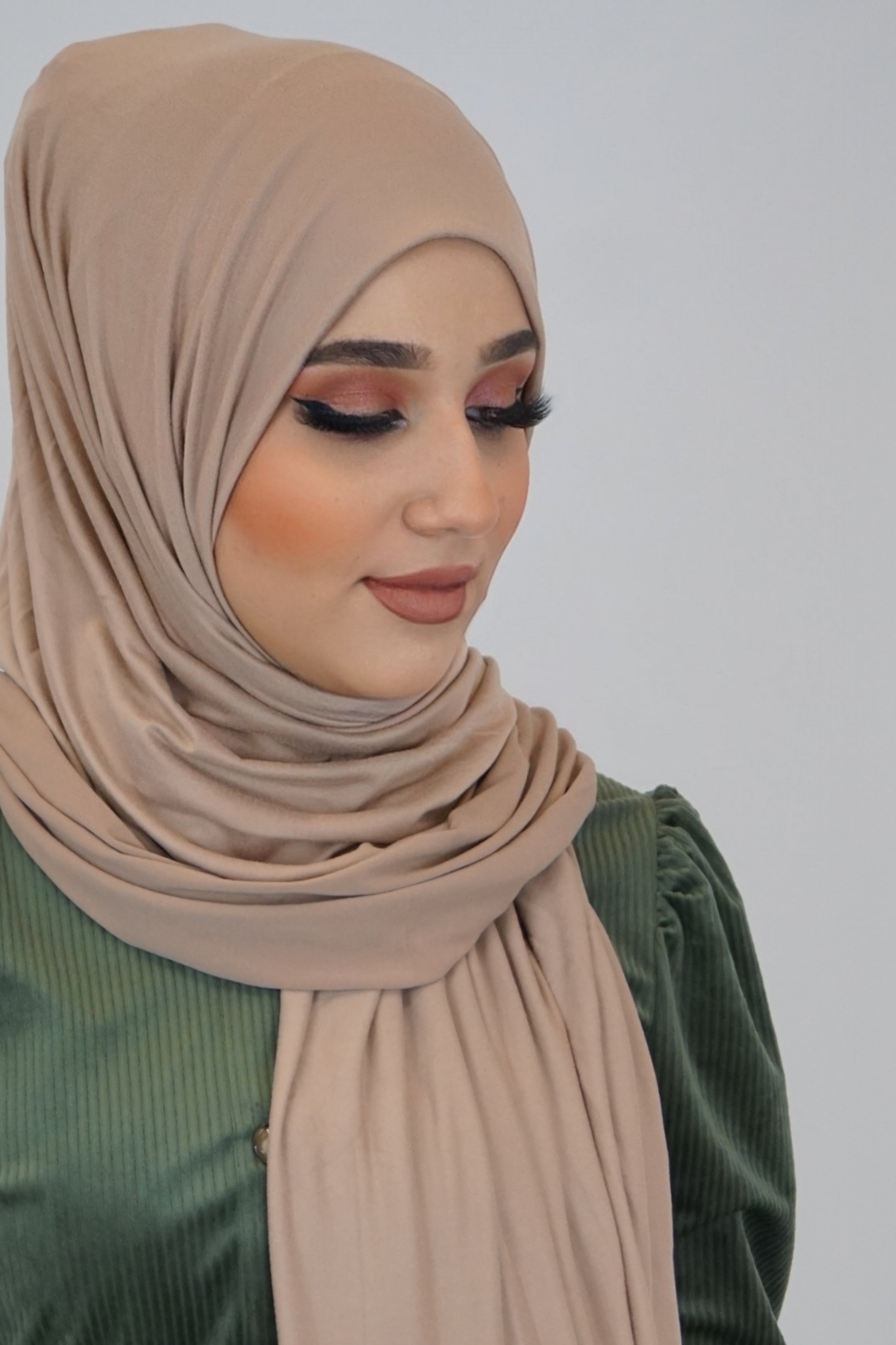 Jersey XL Hijab Karamell alt