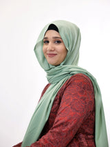 Baumwoll Hijab Almaz Pistaziengrün