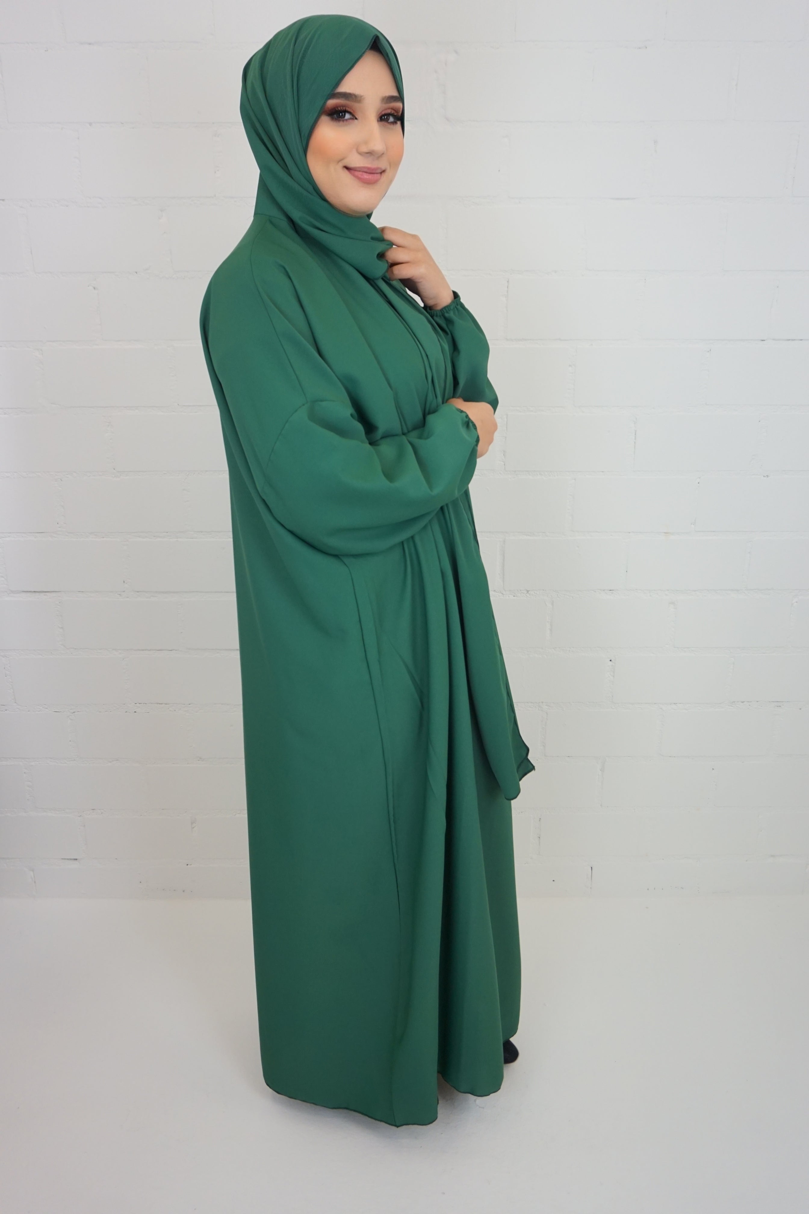 Hijab-Abaya Smaragdgrün