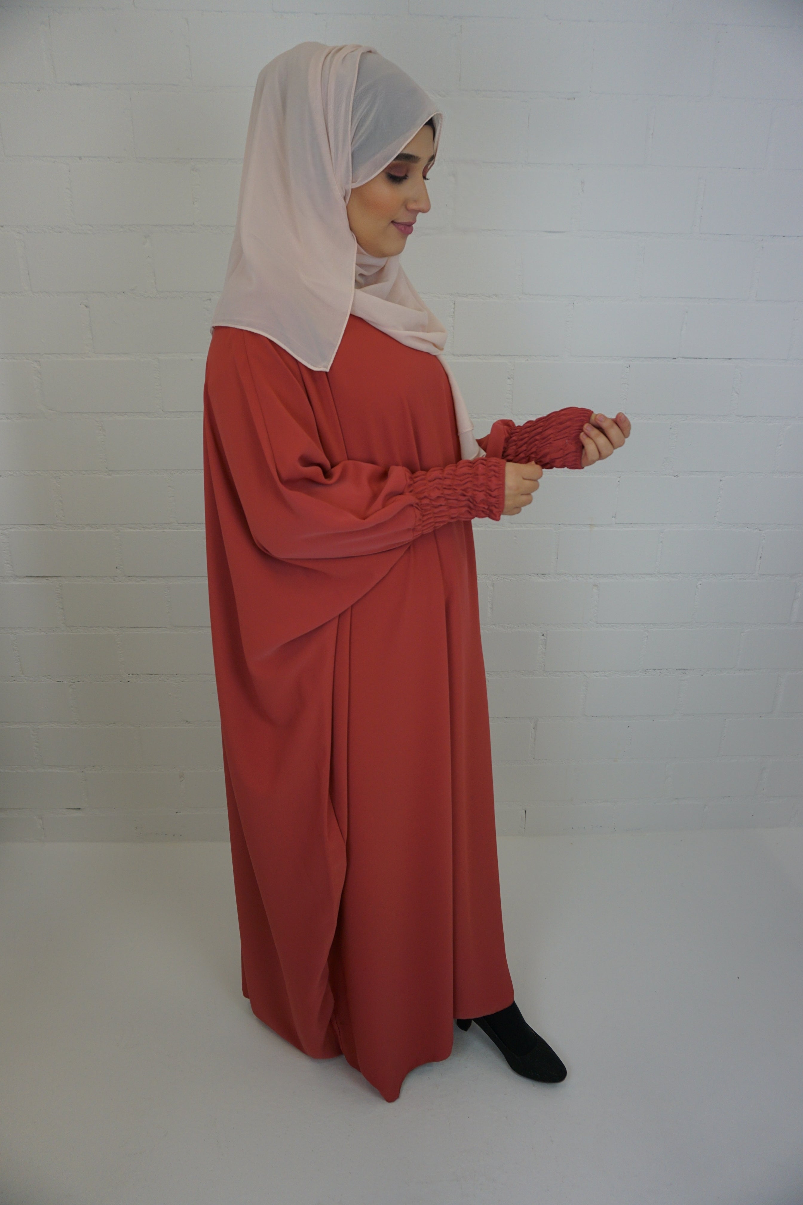 Jilbab Kleid Amaya Karottenrot
