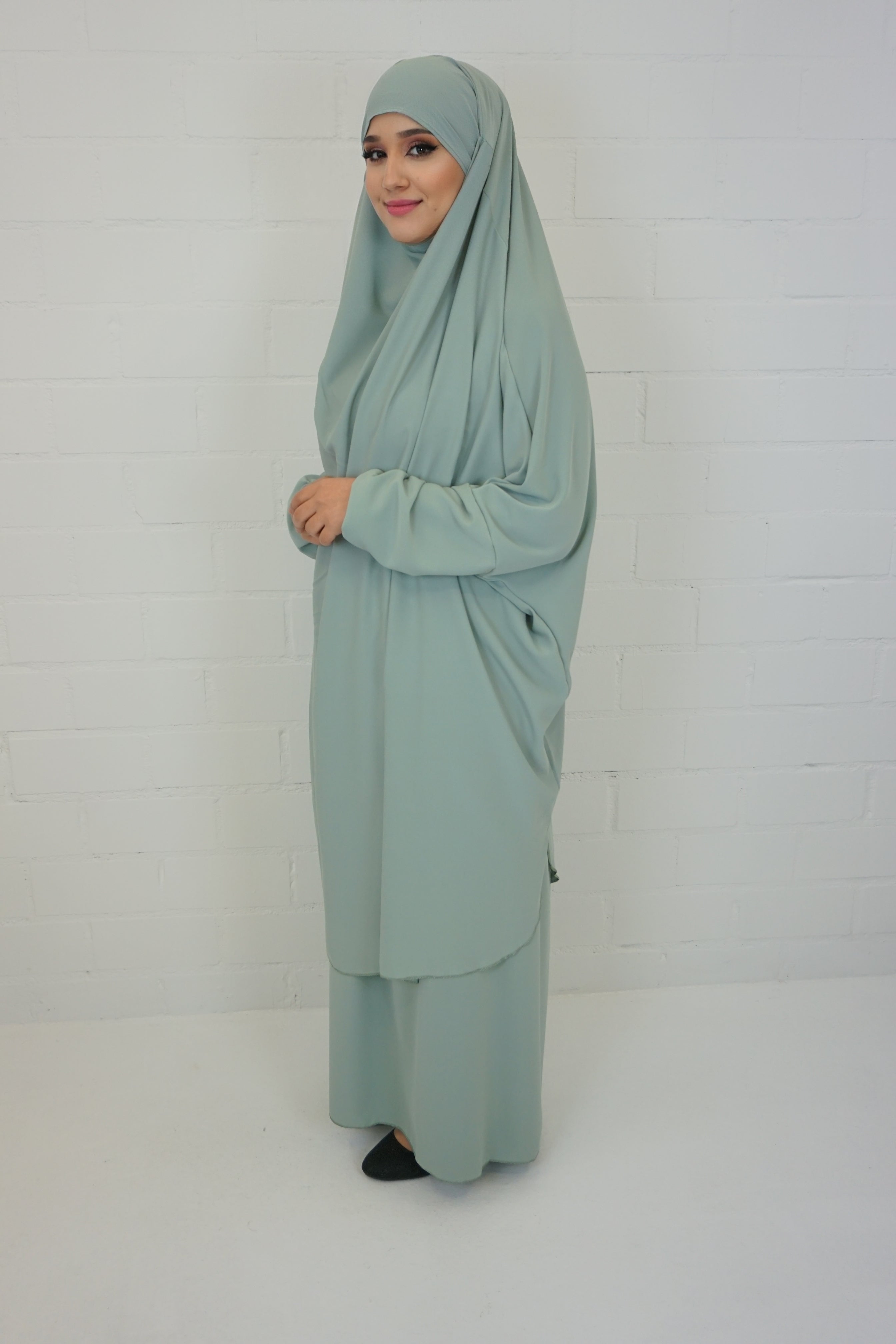 Jilbab Farheena Hell-Pistazie