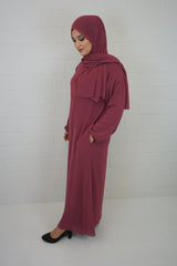 Basic Abaya 2 Blush