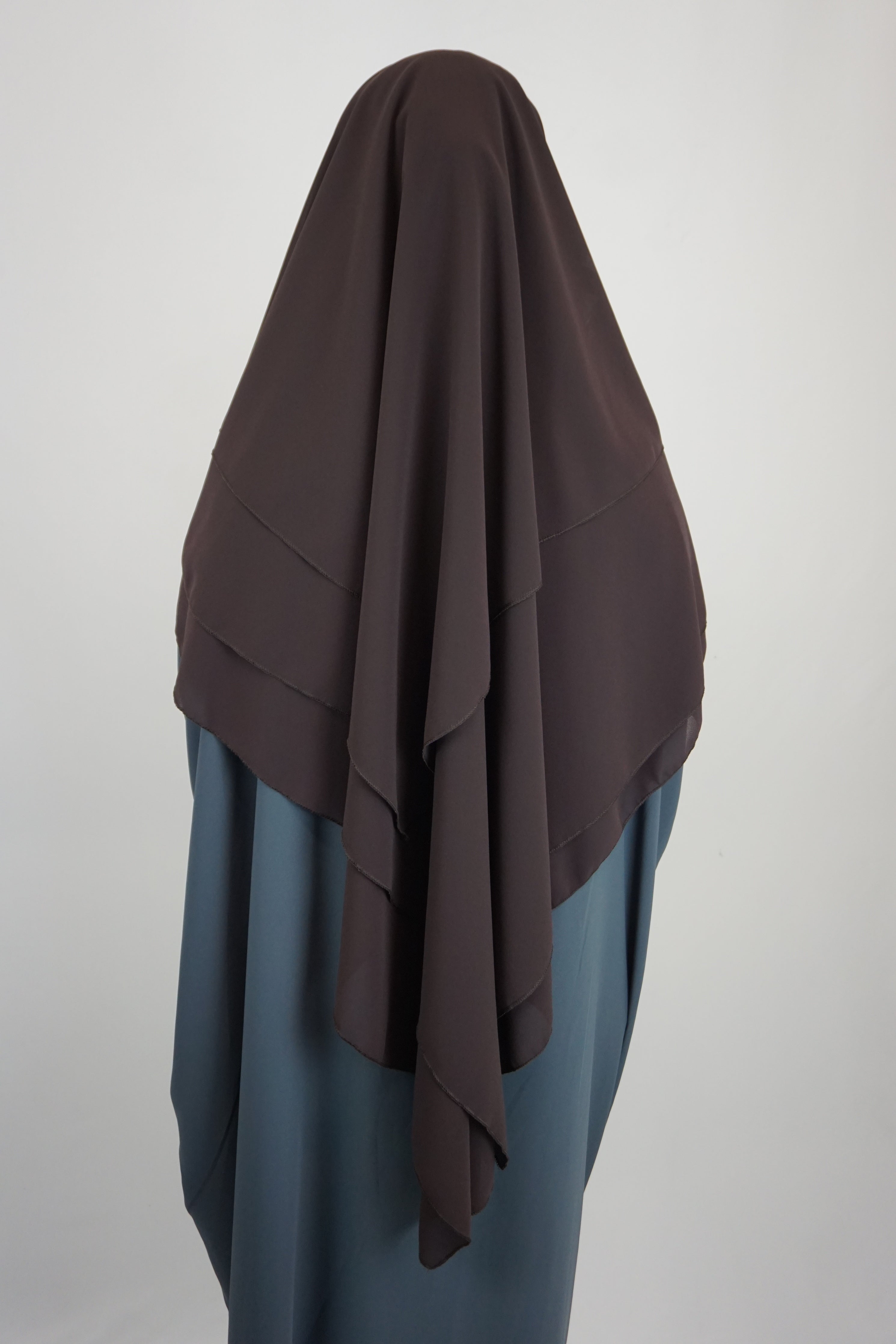 Khimar 3-lagig Braun