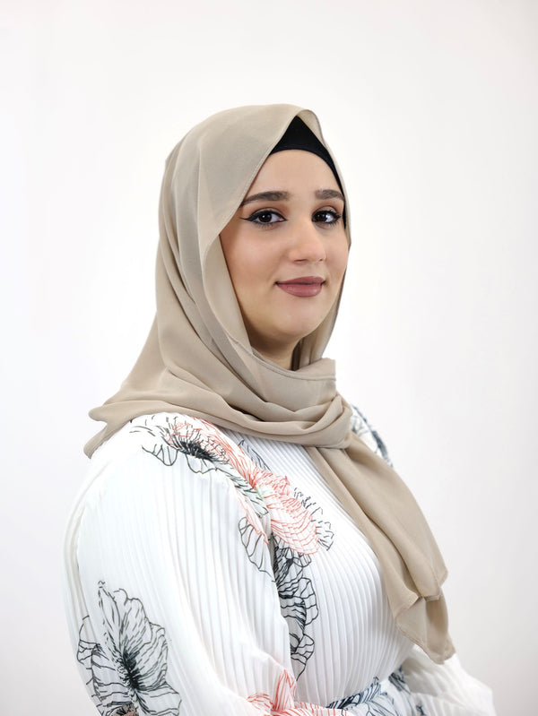 Chiffon Hijab Maira Schlammbraun
