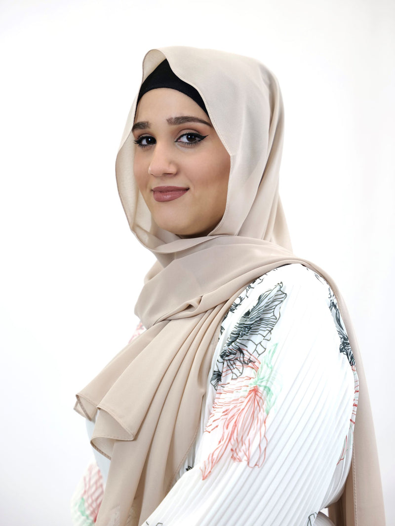 Chiffon Hijab Maira Beige