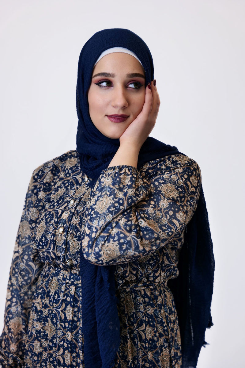 Kleid Hafsa Marineblau