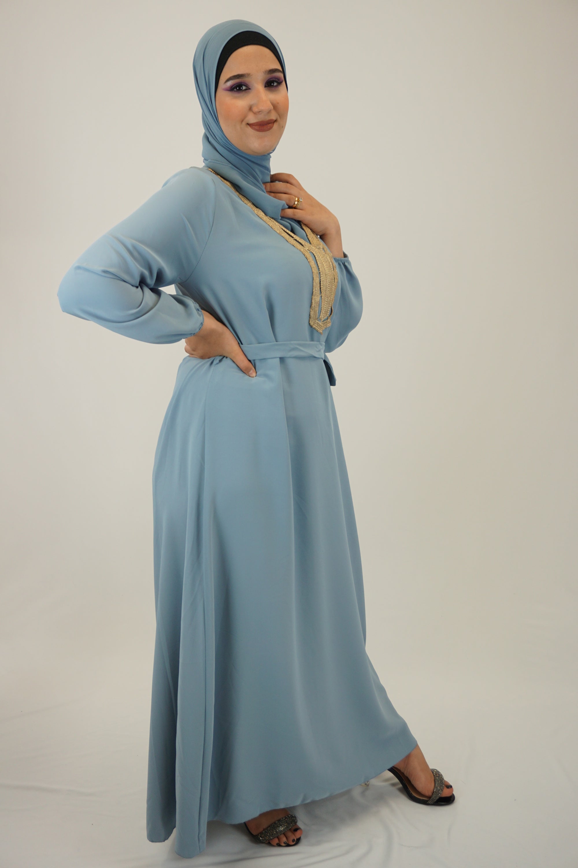 Kleid Faiza Hellblau