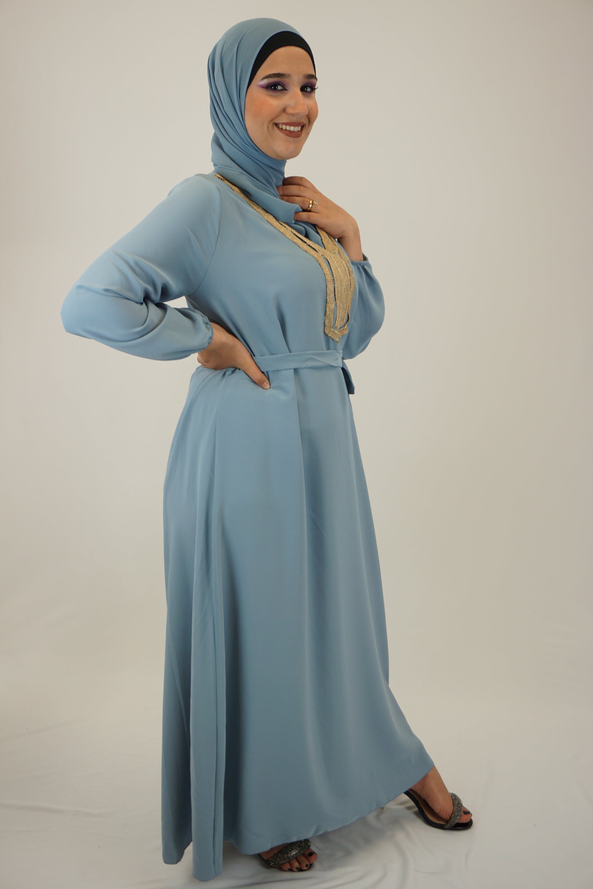 Kleid Faiza Hellblau