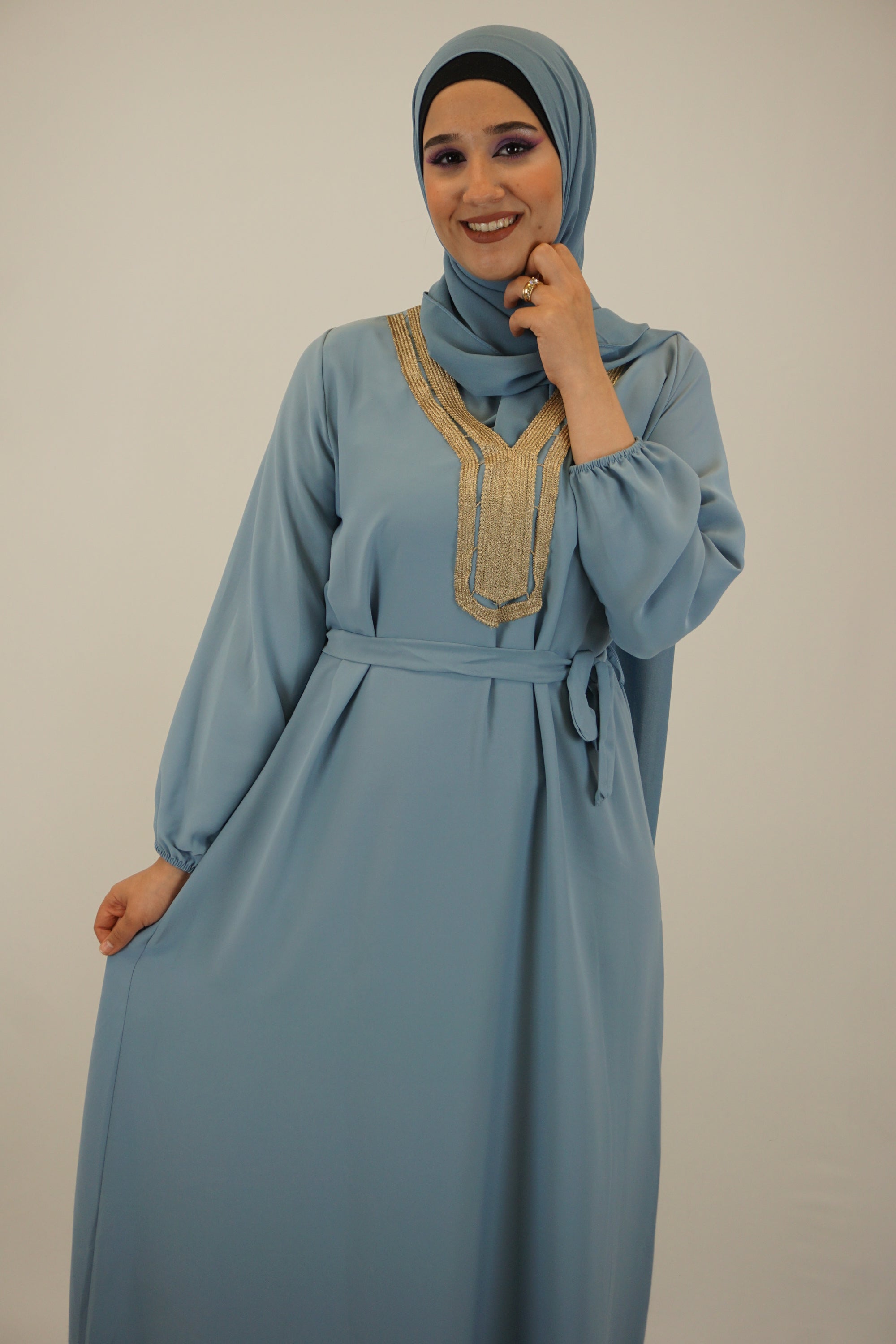 Kleid Faiza Hellblau