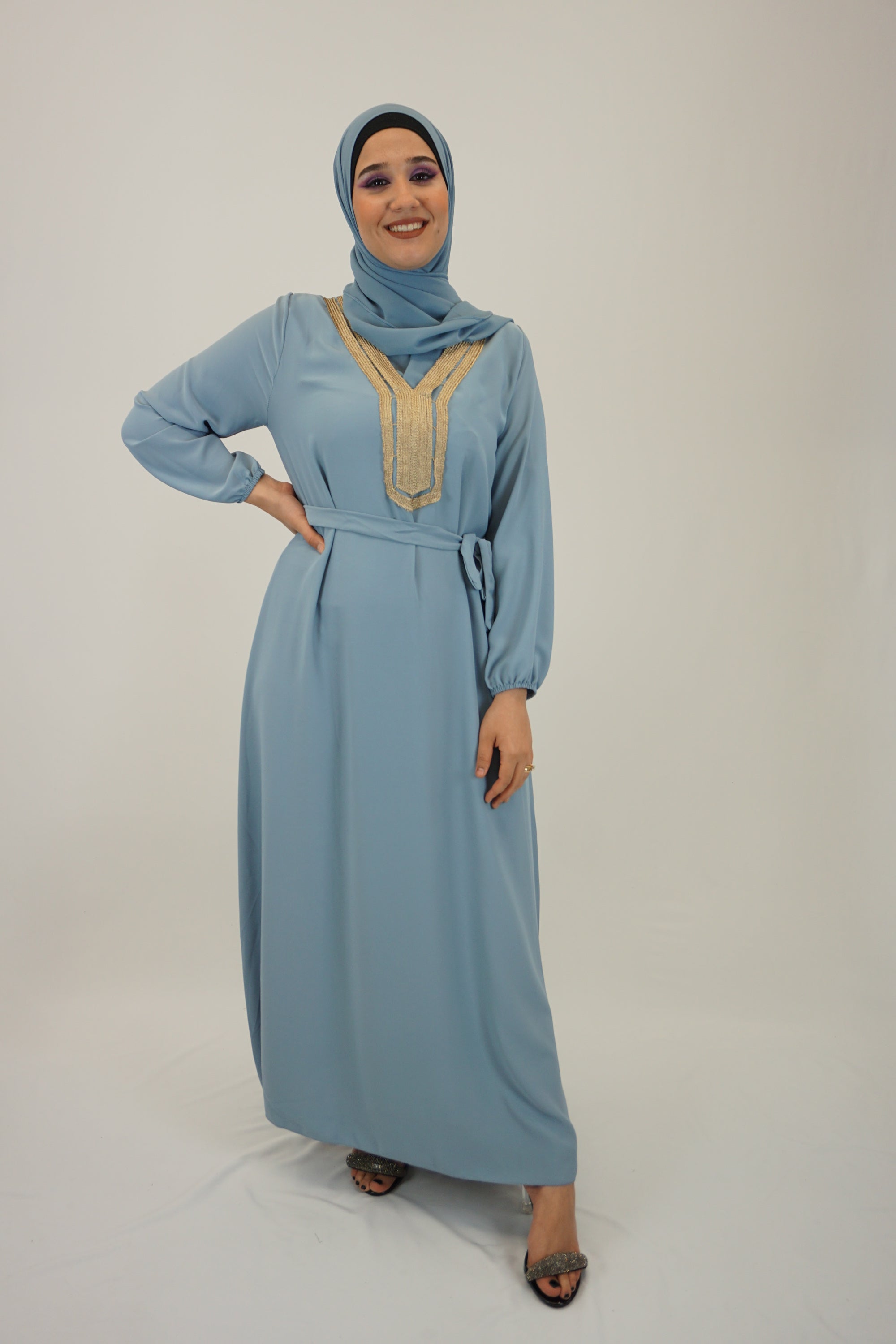 Kleid Faiza Hellblau