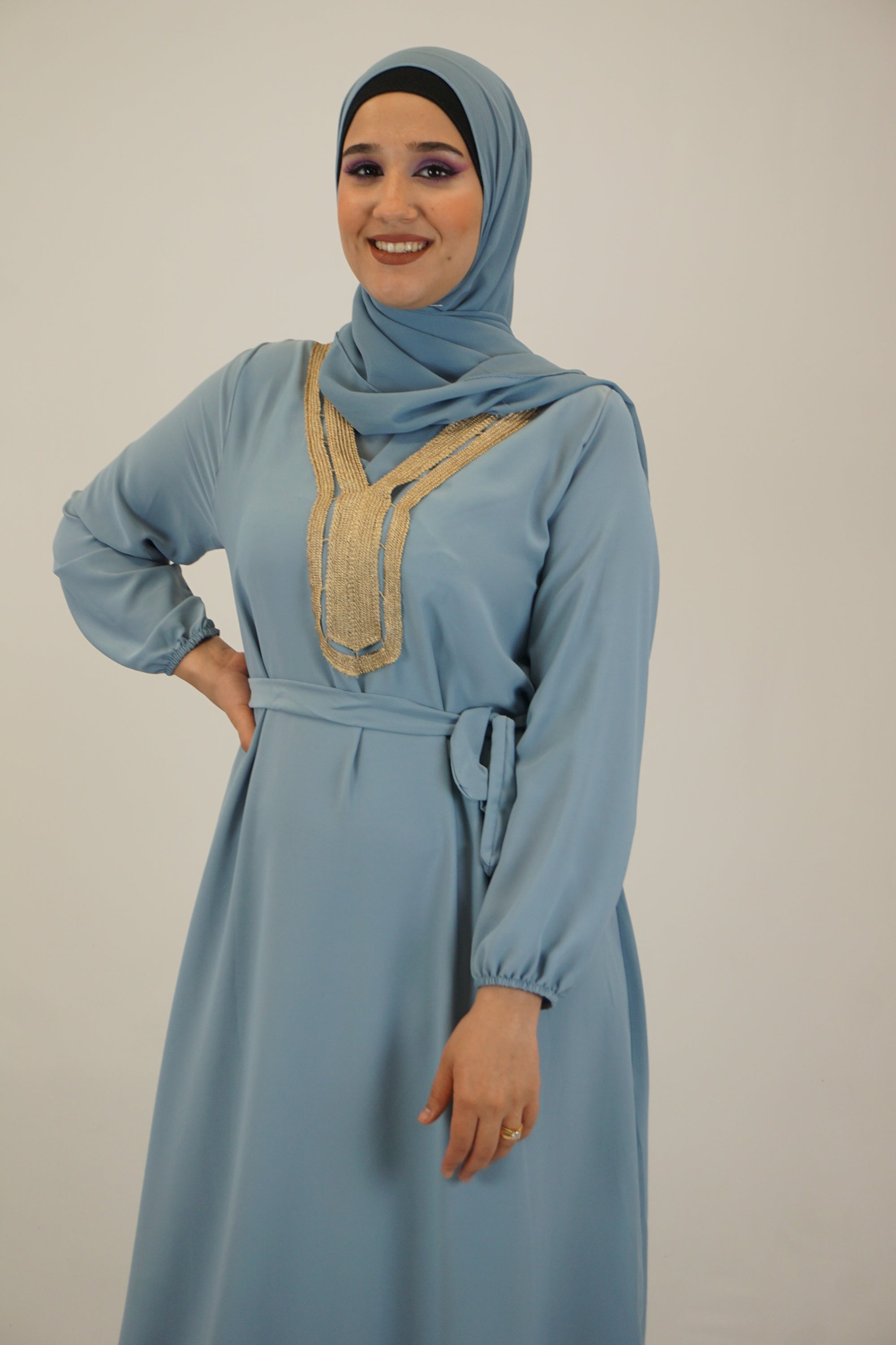 Kleid Faiza Hellblau