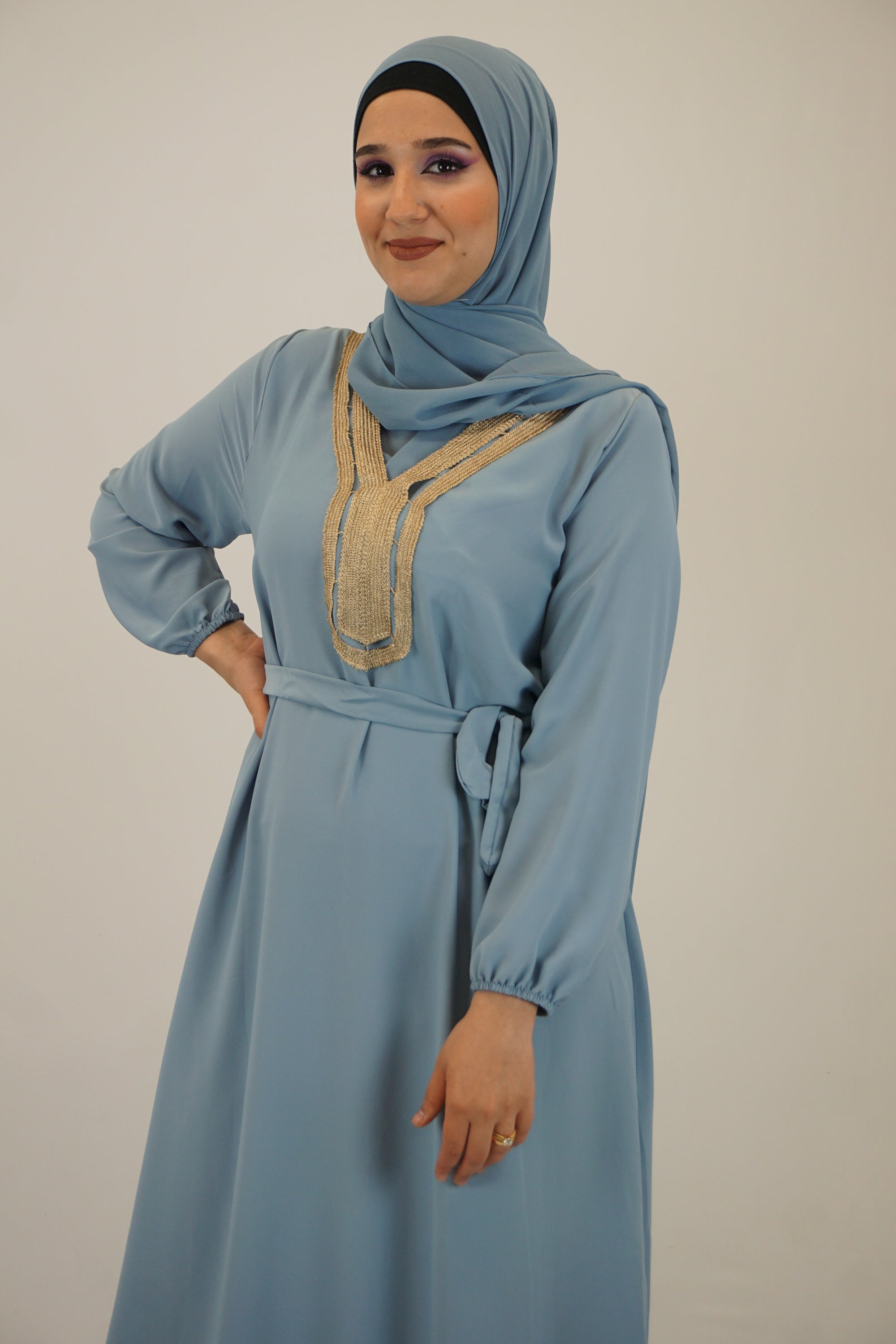 Kleid Faiza Hellblau