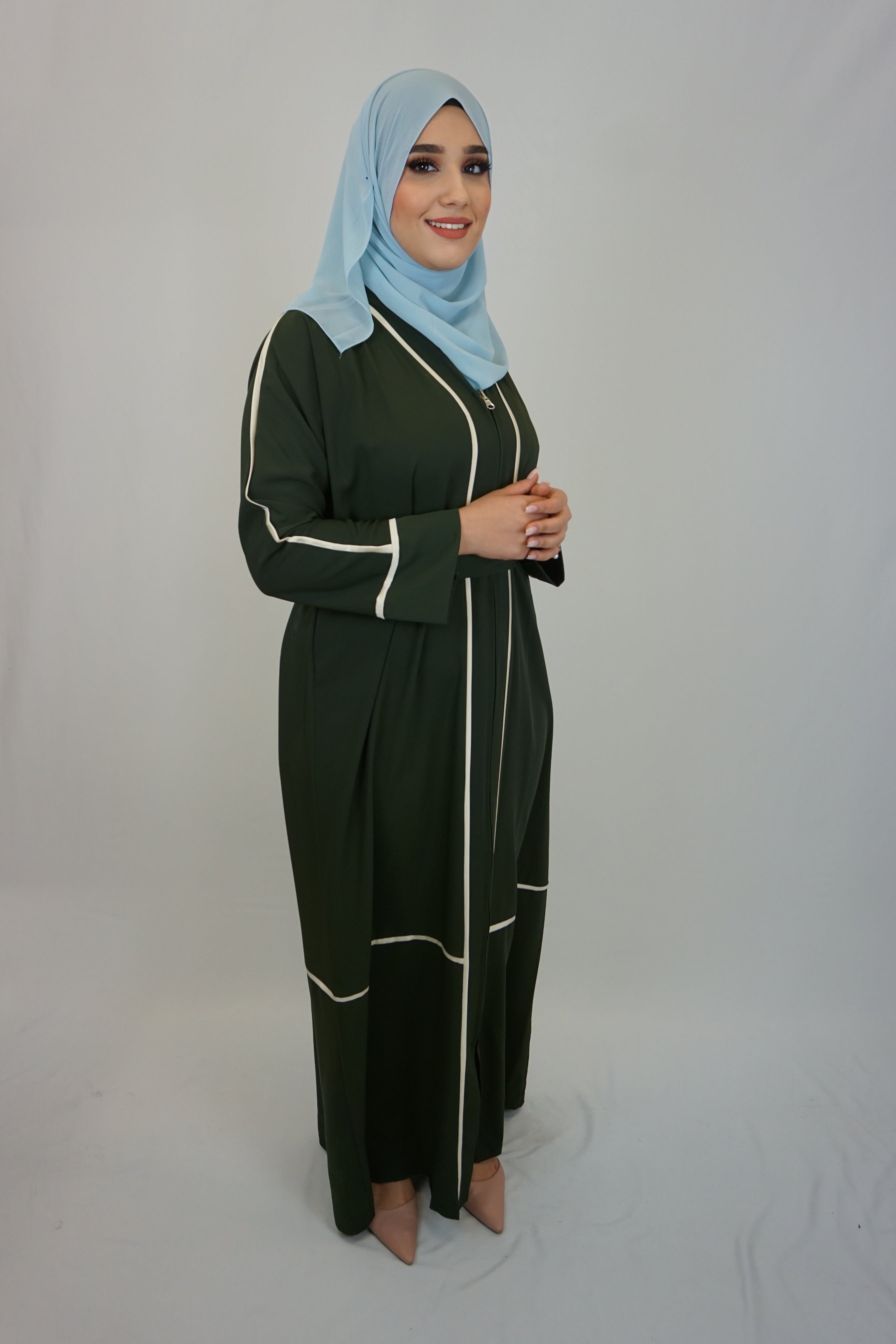 Abaya Sakina Moosgrün