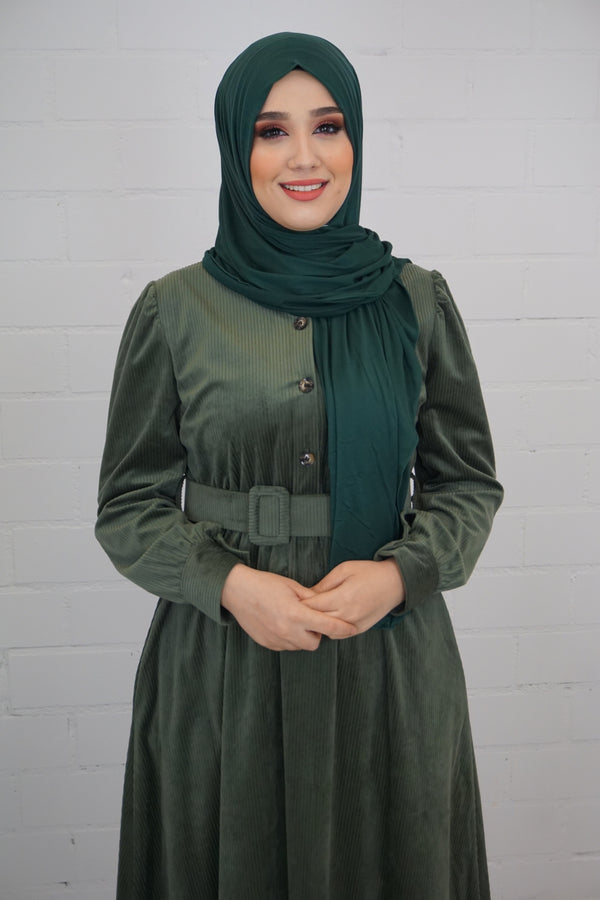 Jersey Hijab Fiza Smaragdgrün