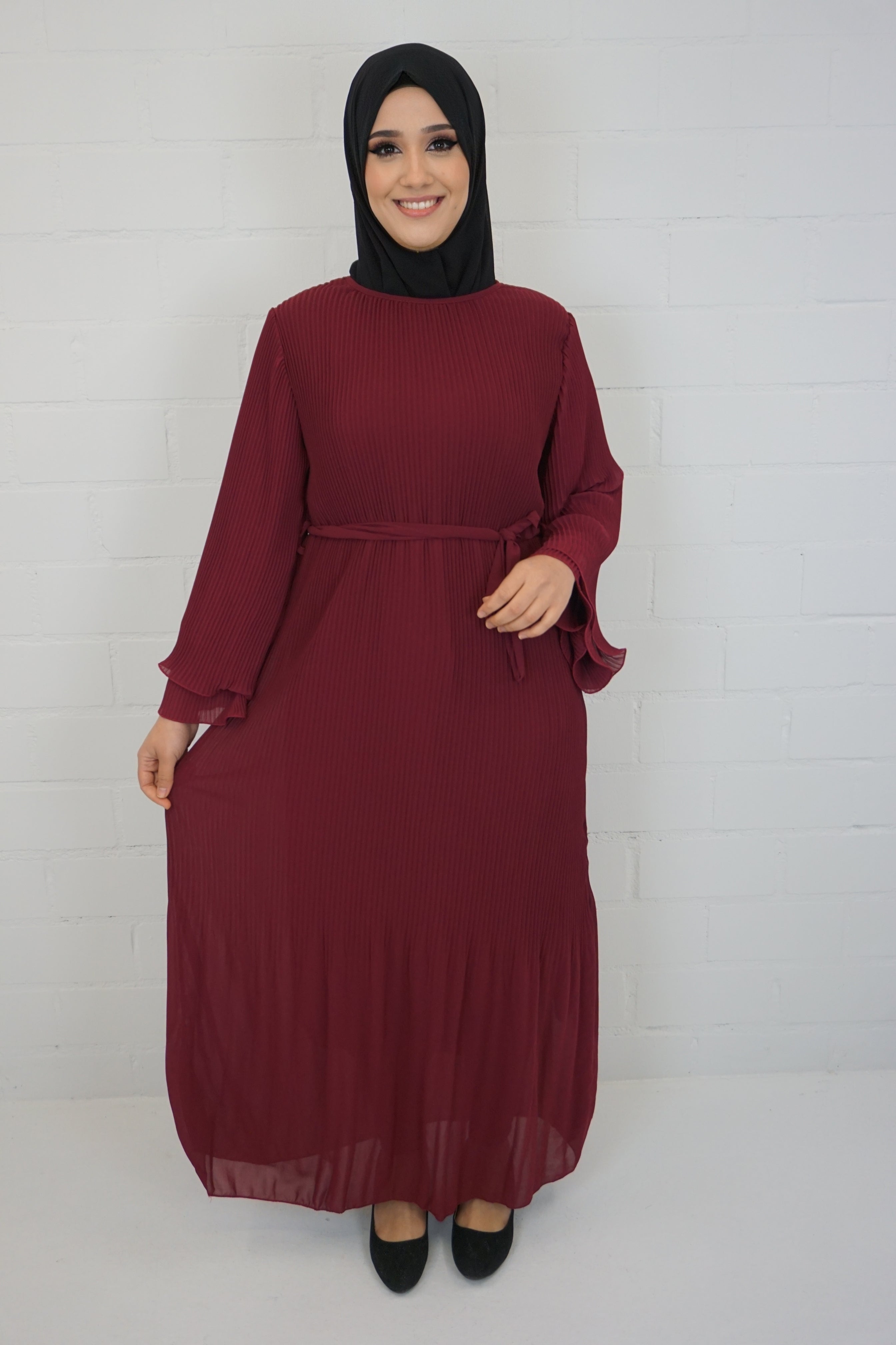 Kleid Maryam Weinrot