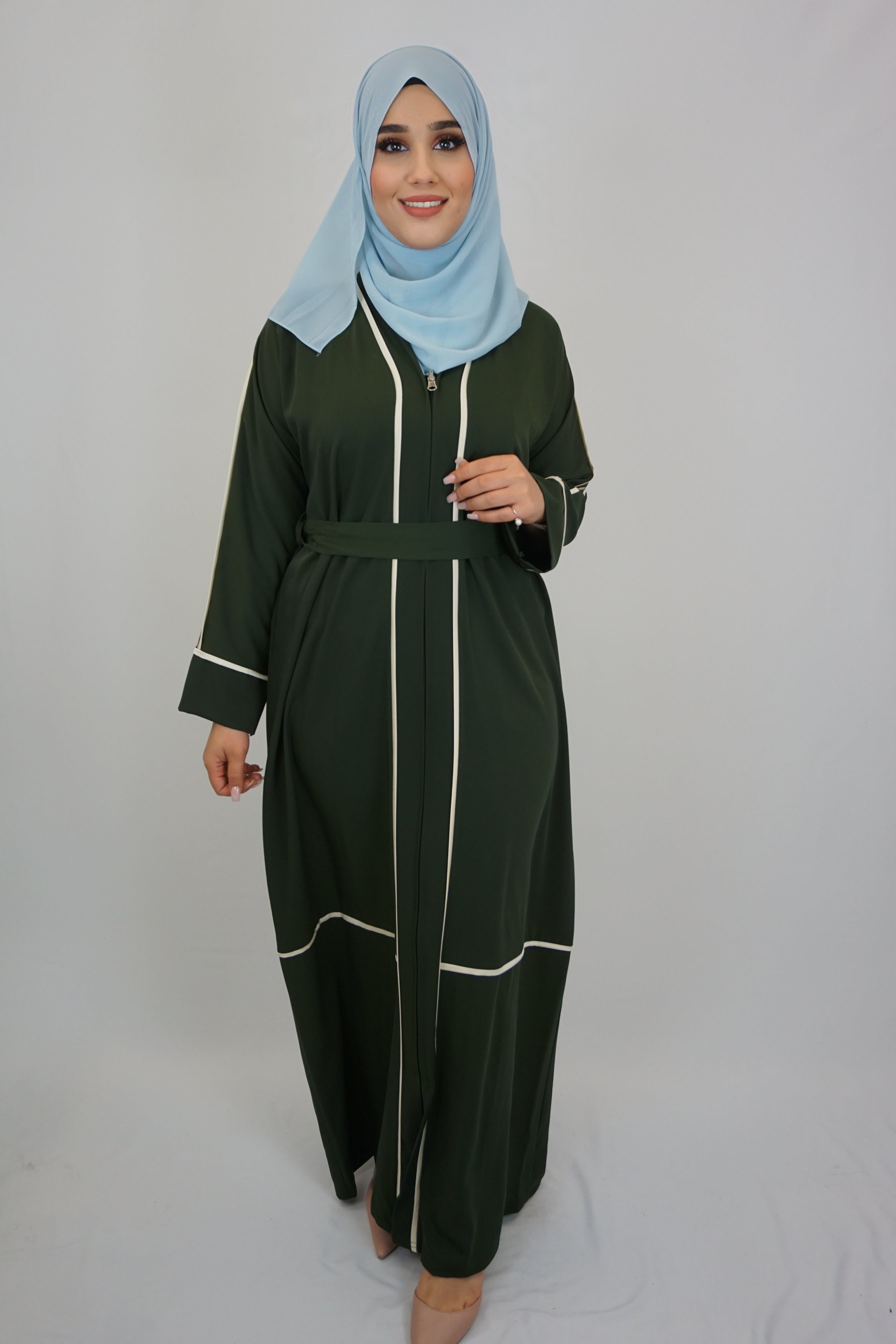 Abaya Sakina Moosgrün