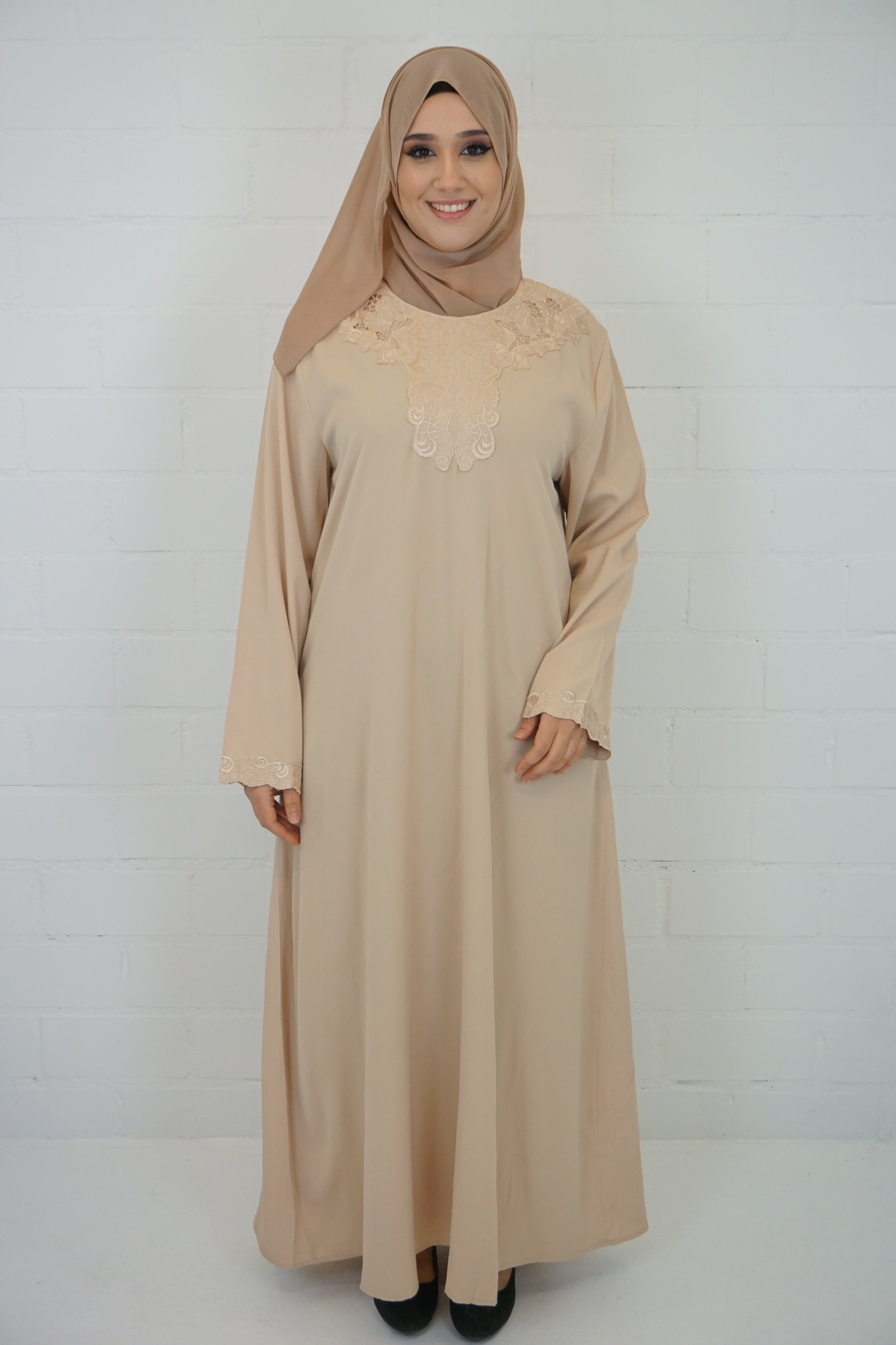 Abaya Edanur Beige