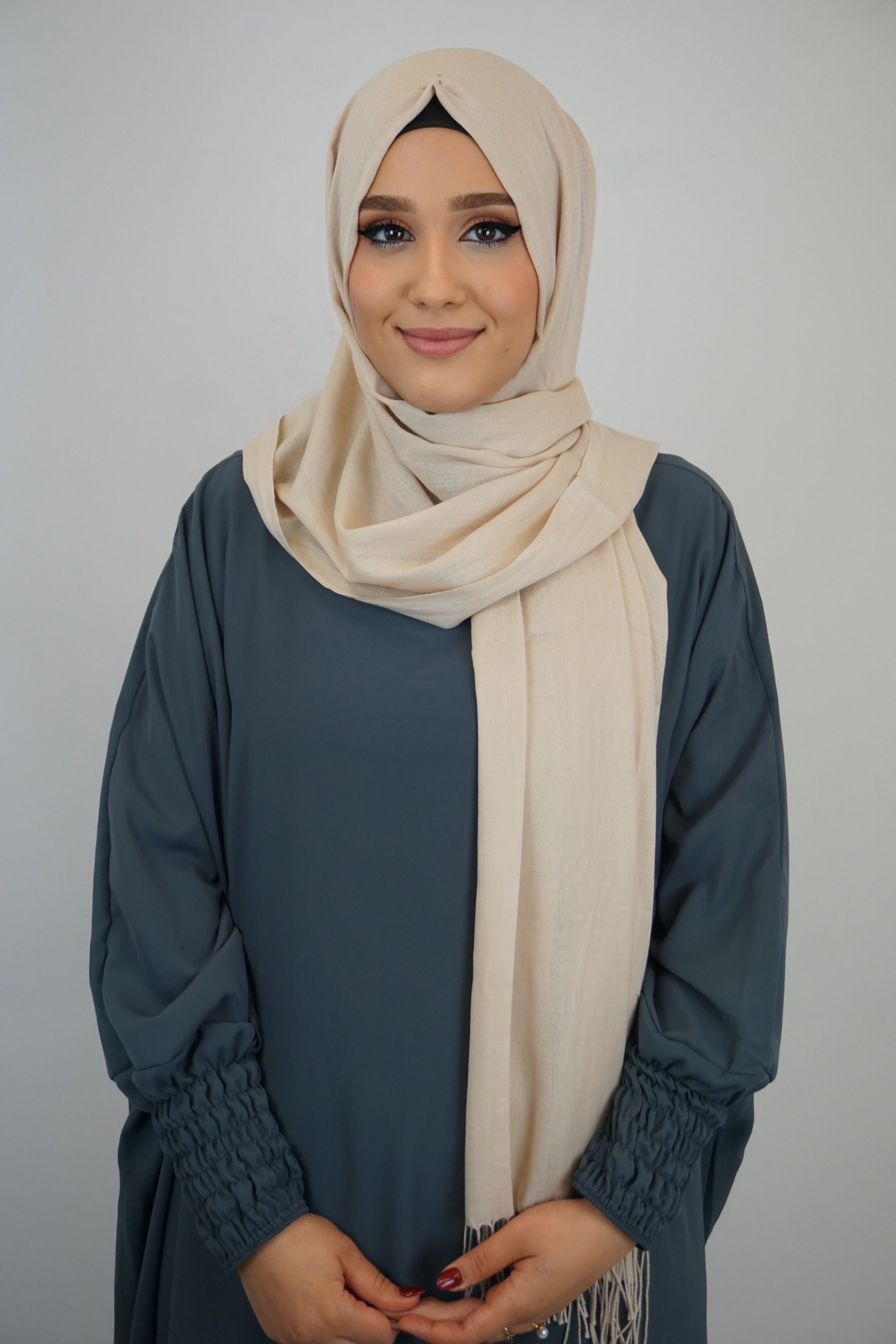 Baumwoll Hijab Almaz Sand