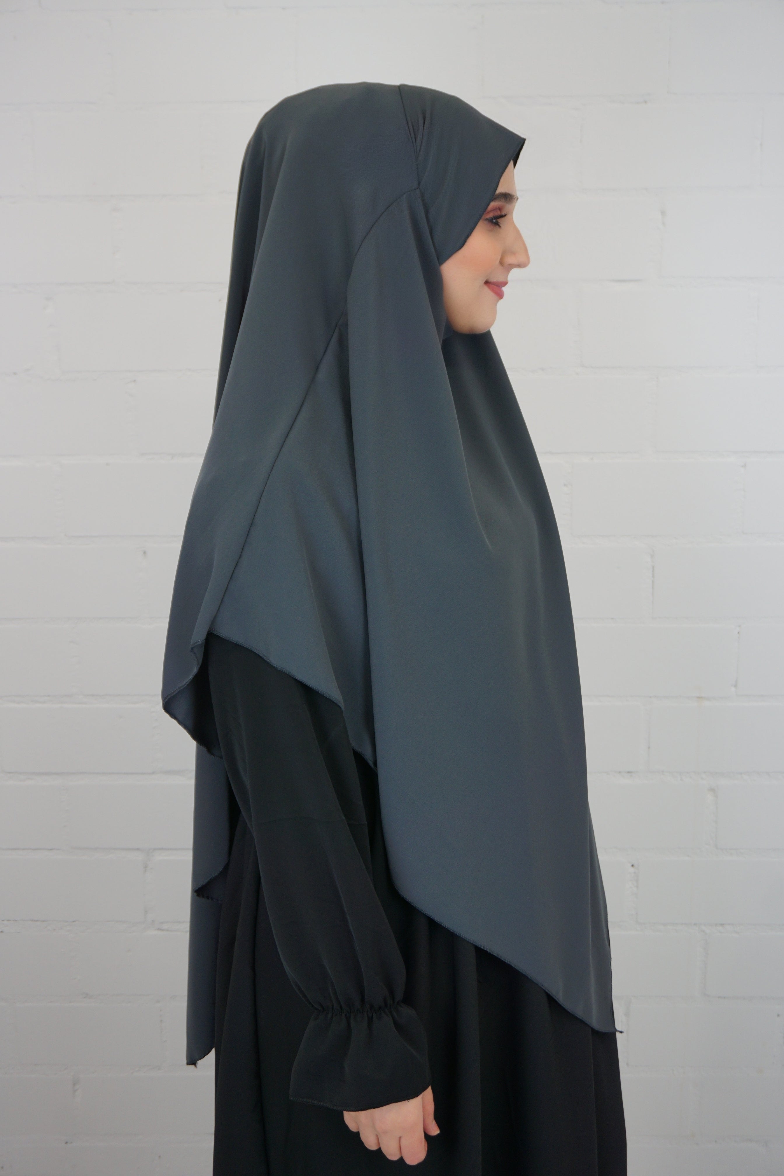 Medina Khimar 1-lagig Dunkelgrau