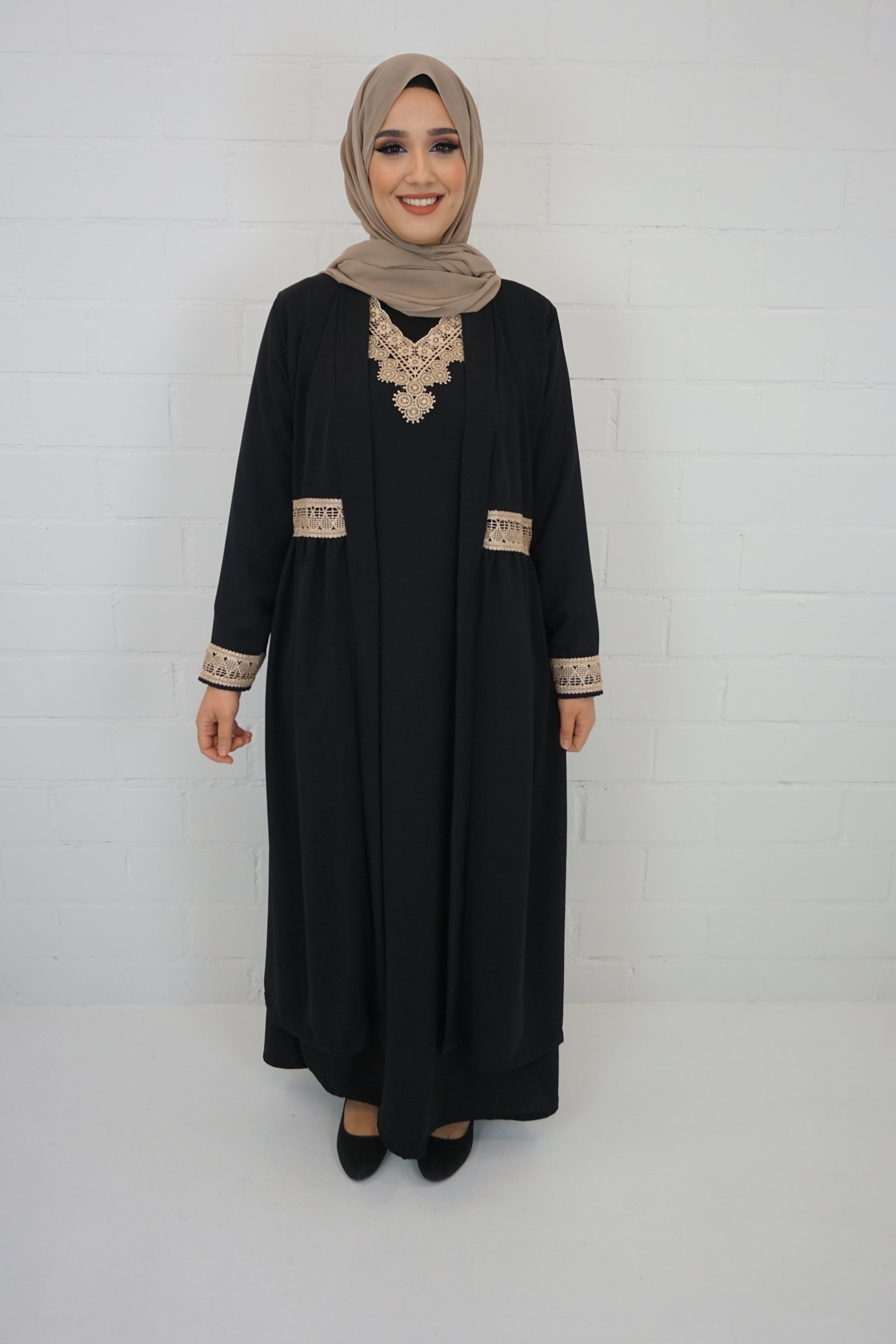 Abaya Anika Schwarz