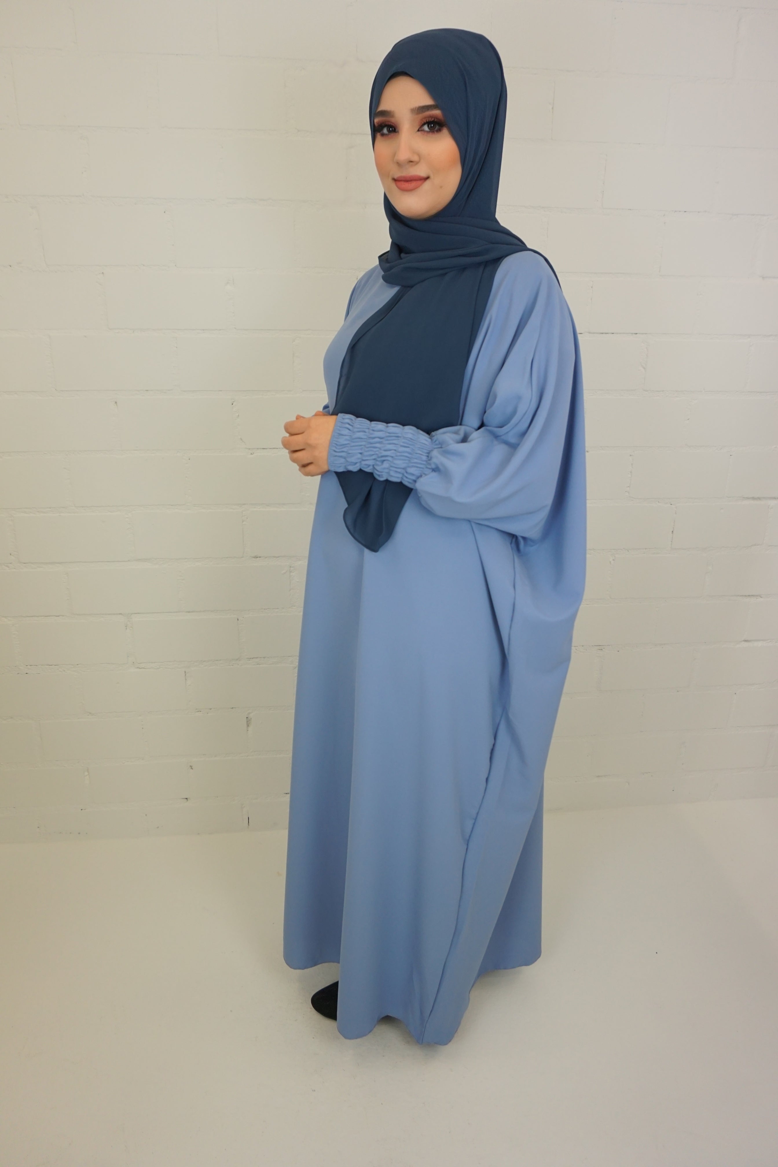 Jilbab Kleid Amaya Himmelblau