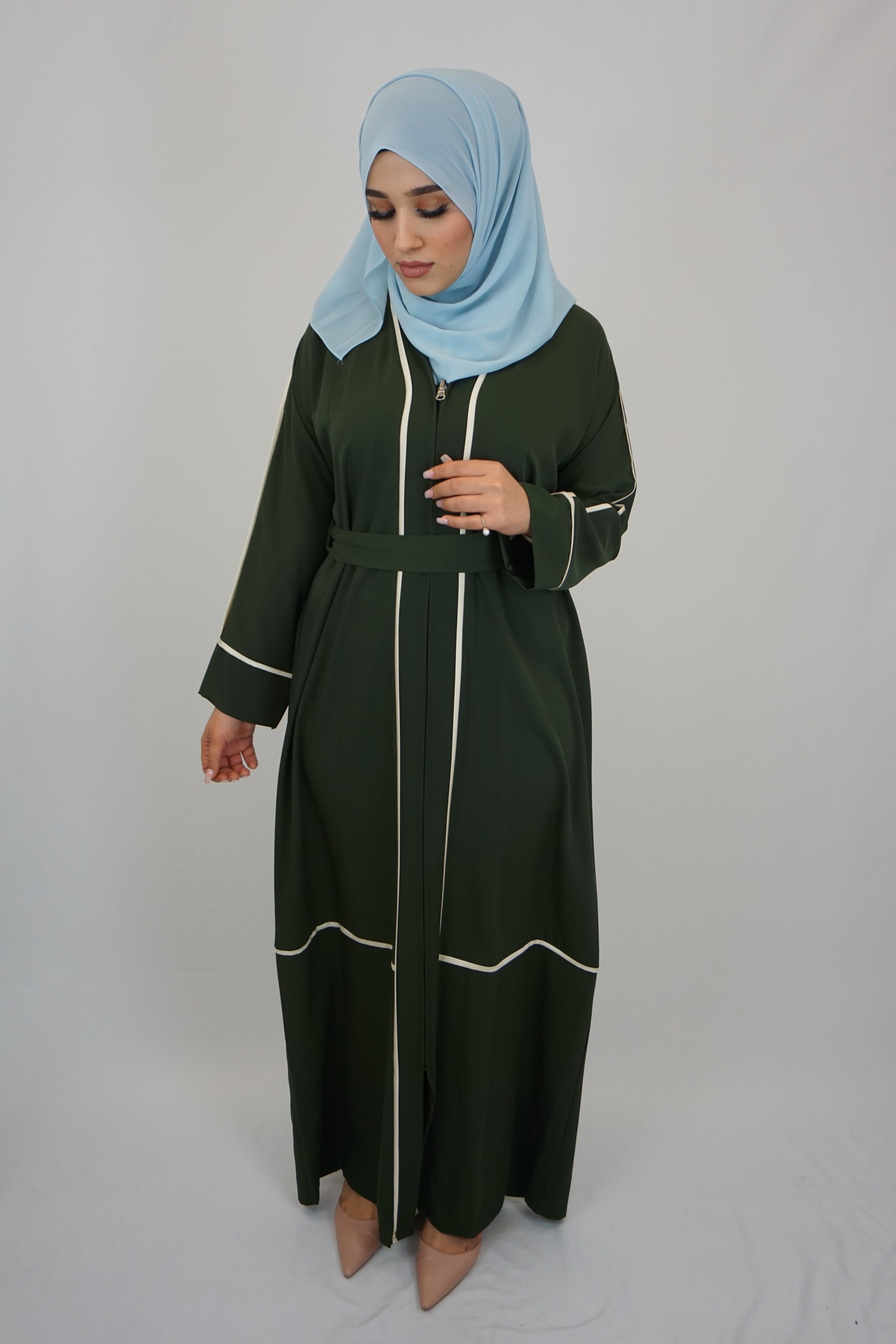 Abaya Sakina Moosgrün