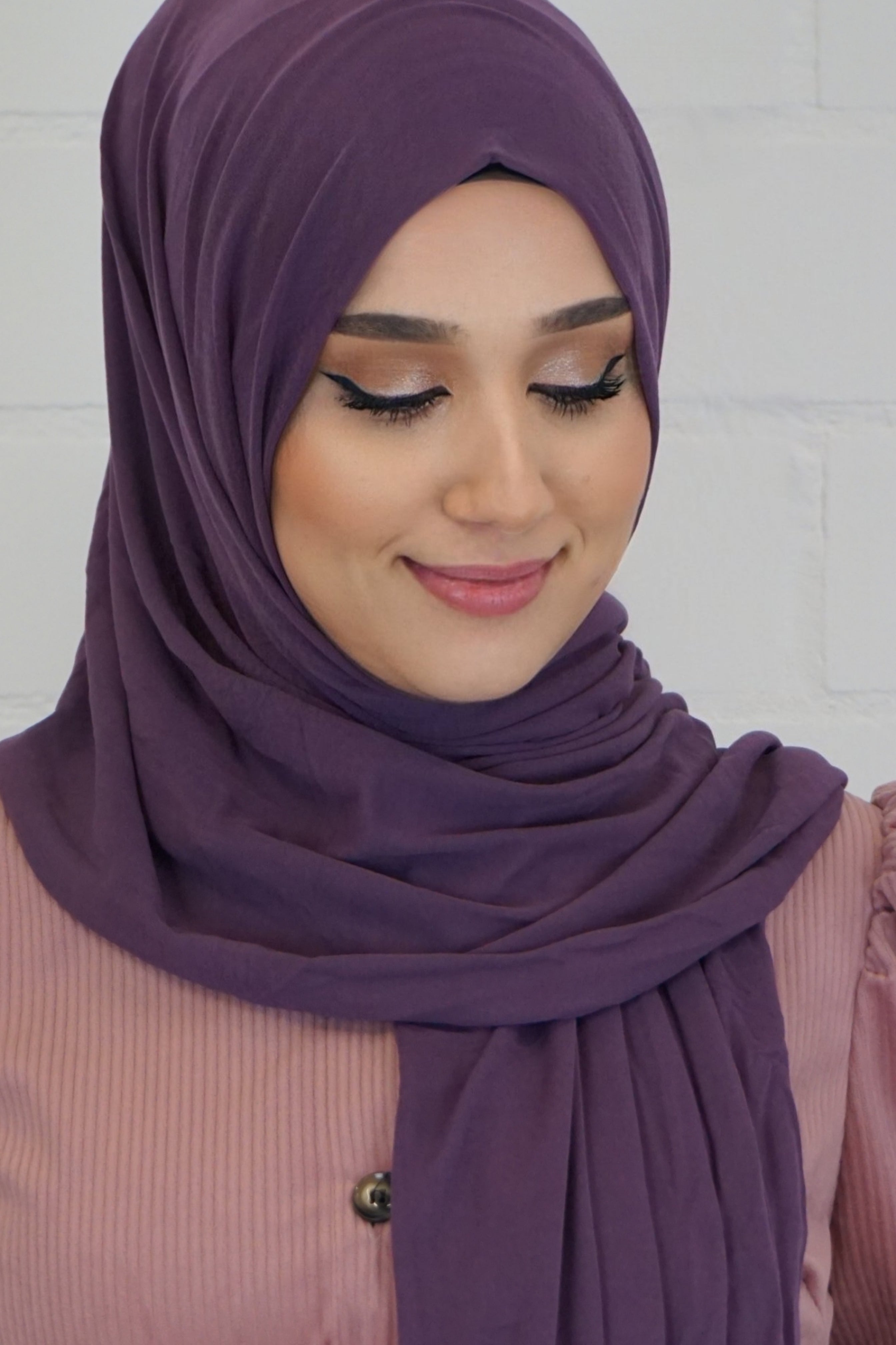 Jersey Hijab Fiza Darkviolett