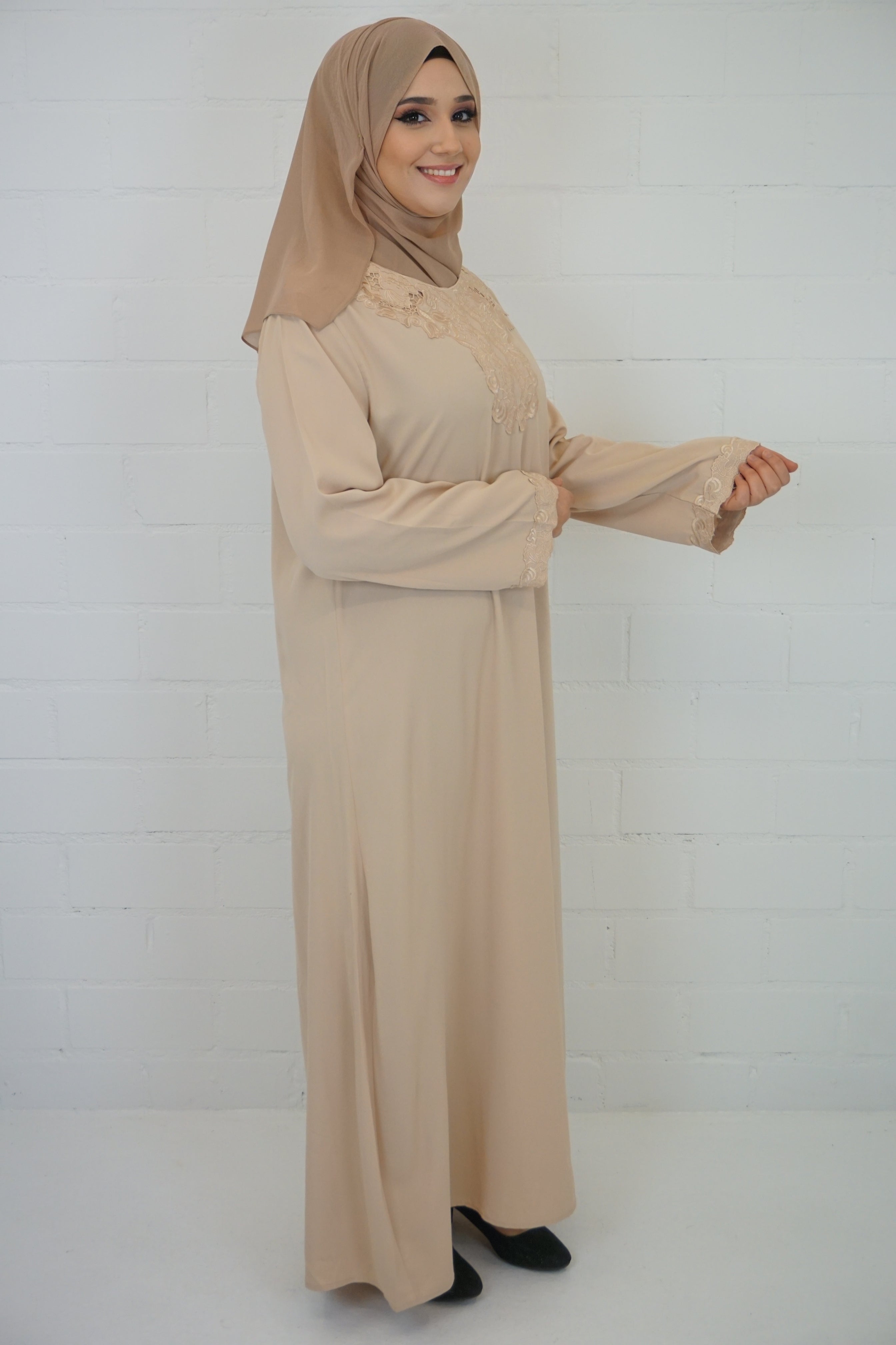 Abaya Edanur Beige