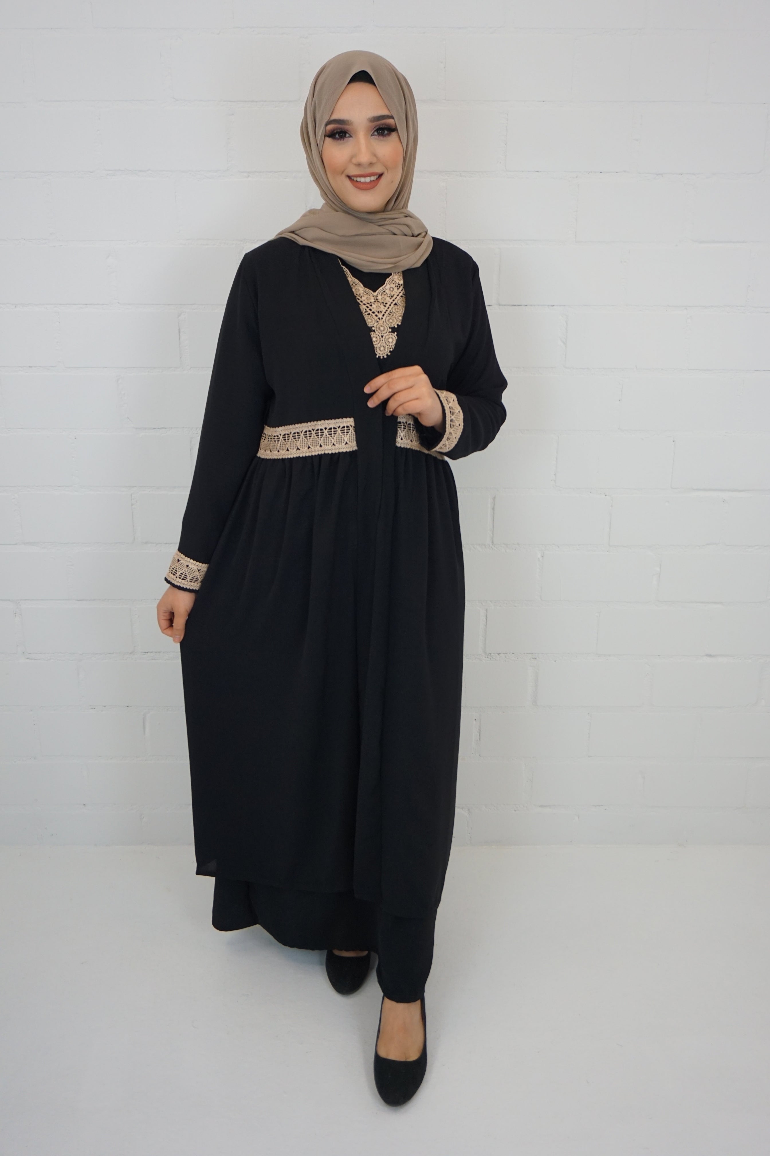 Abaya Anika Schwarz