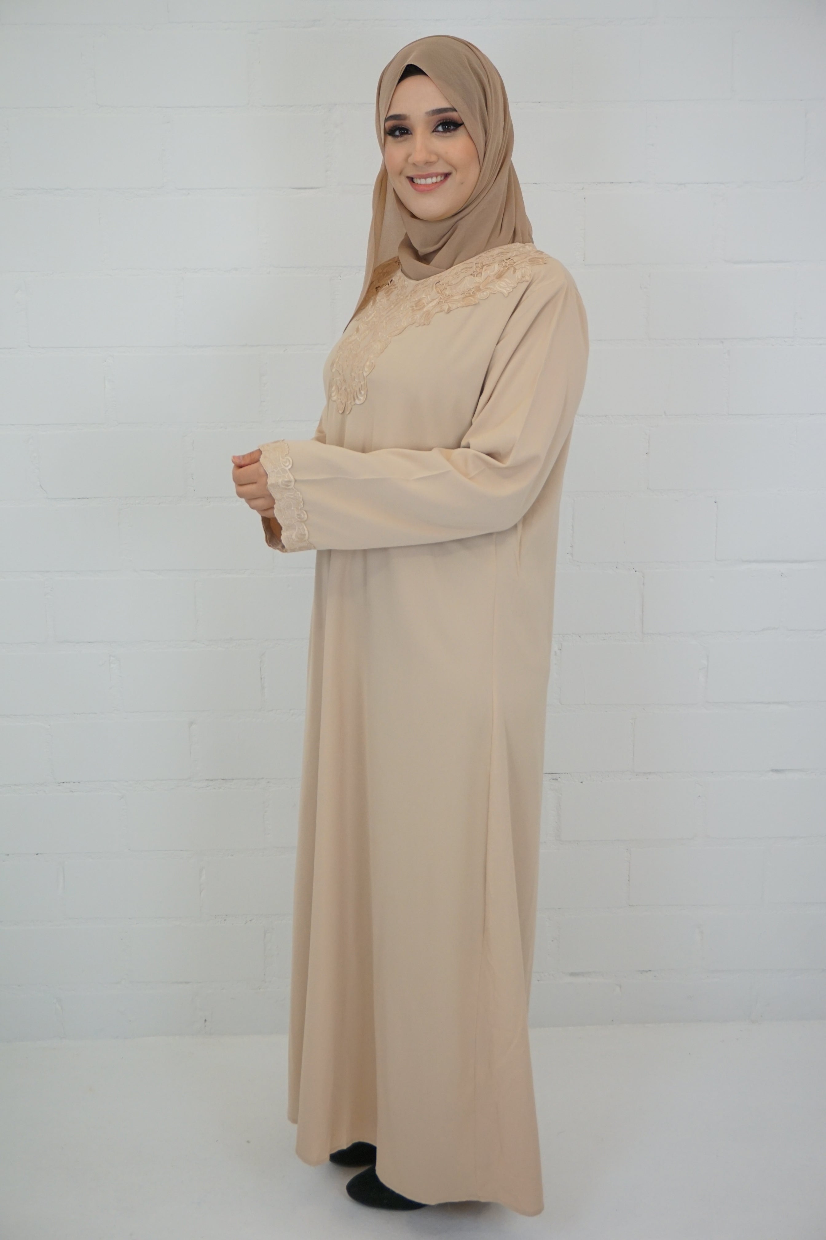 Abaya Edanur Beige