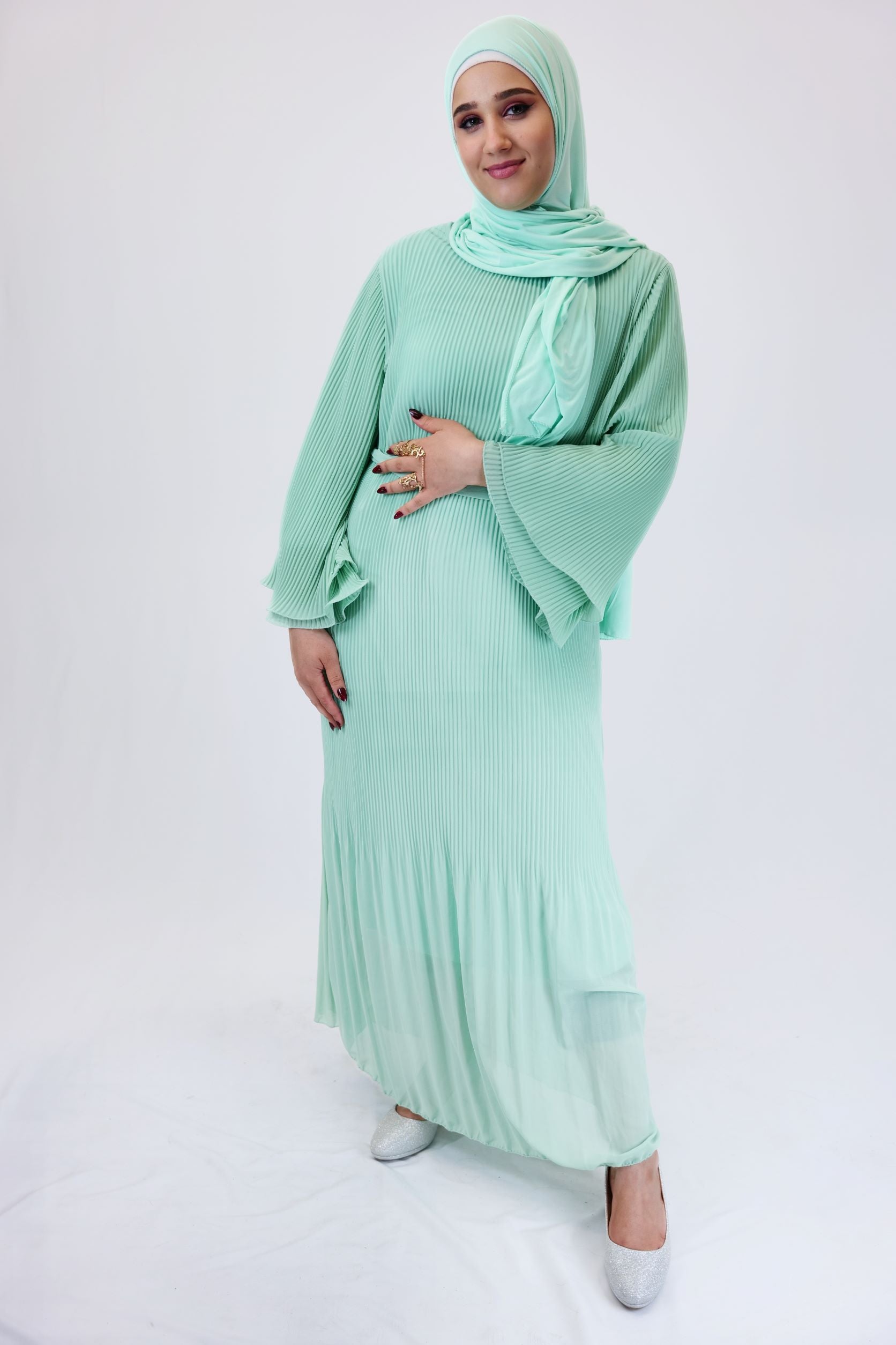Kleid Maryam Pistaziengrün