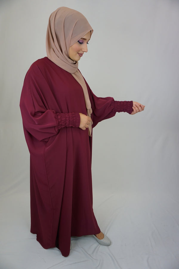 Jilbab Kleid Amaya Bordeaux