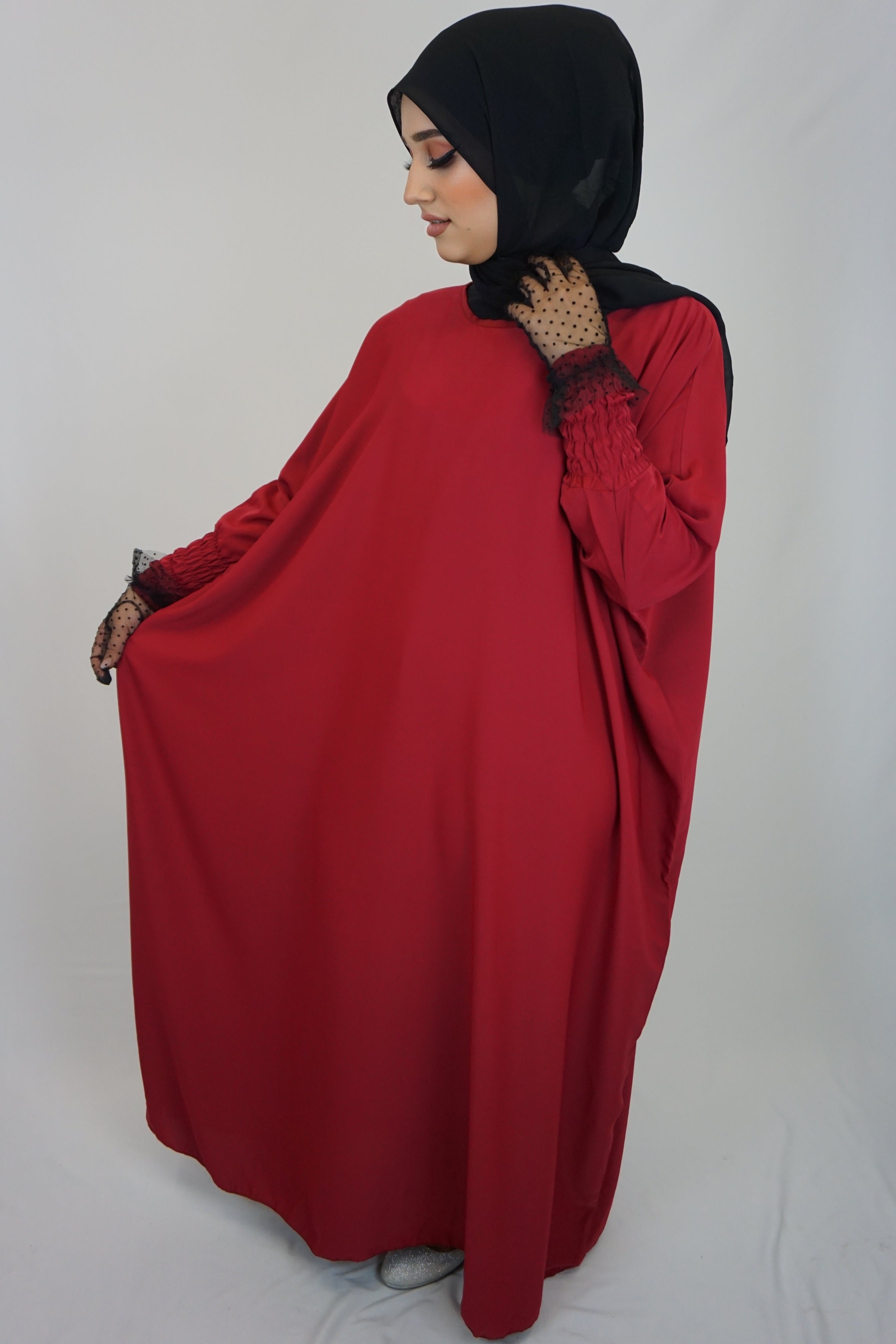 Jilbab Kleid Amaya Rot