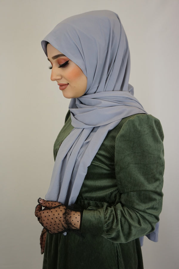 Medina Hijab Silbergrau