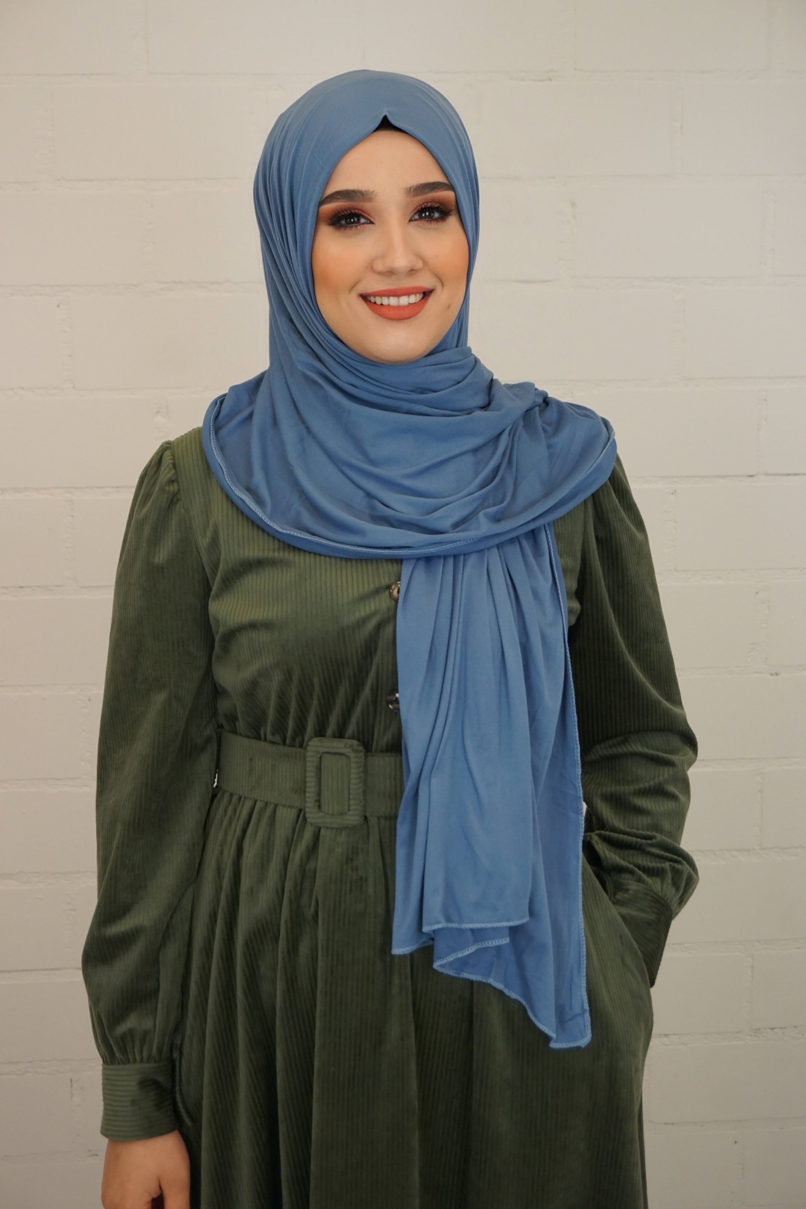 Jersey Hijab Fiza Himmelblau 2