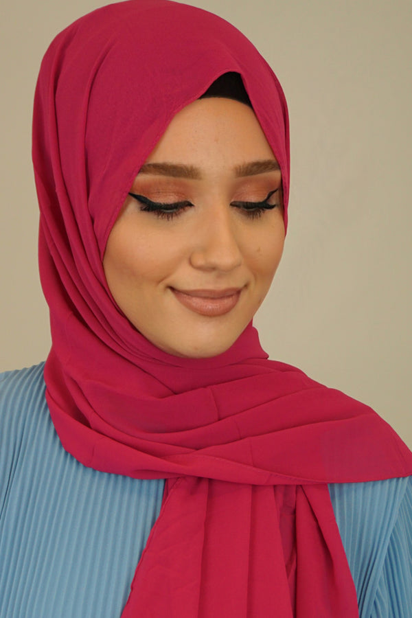 Chiffon Hijab Maira Himbeere