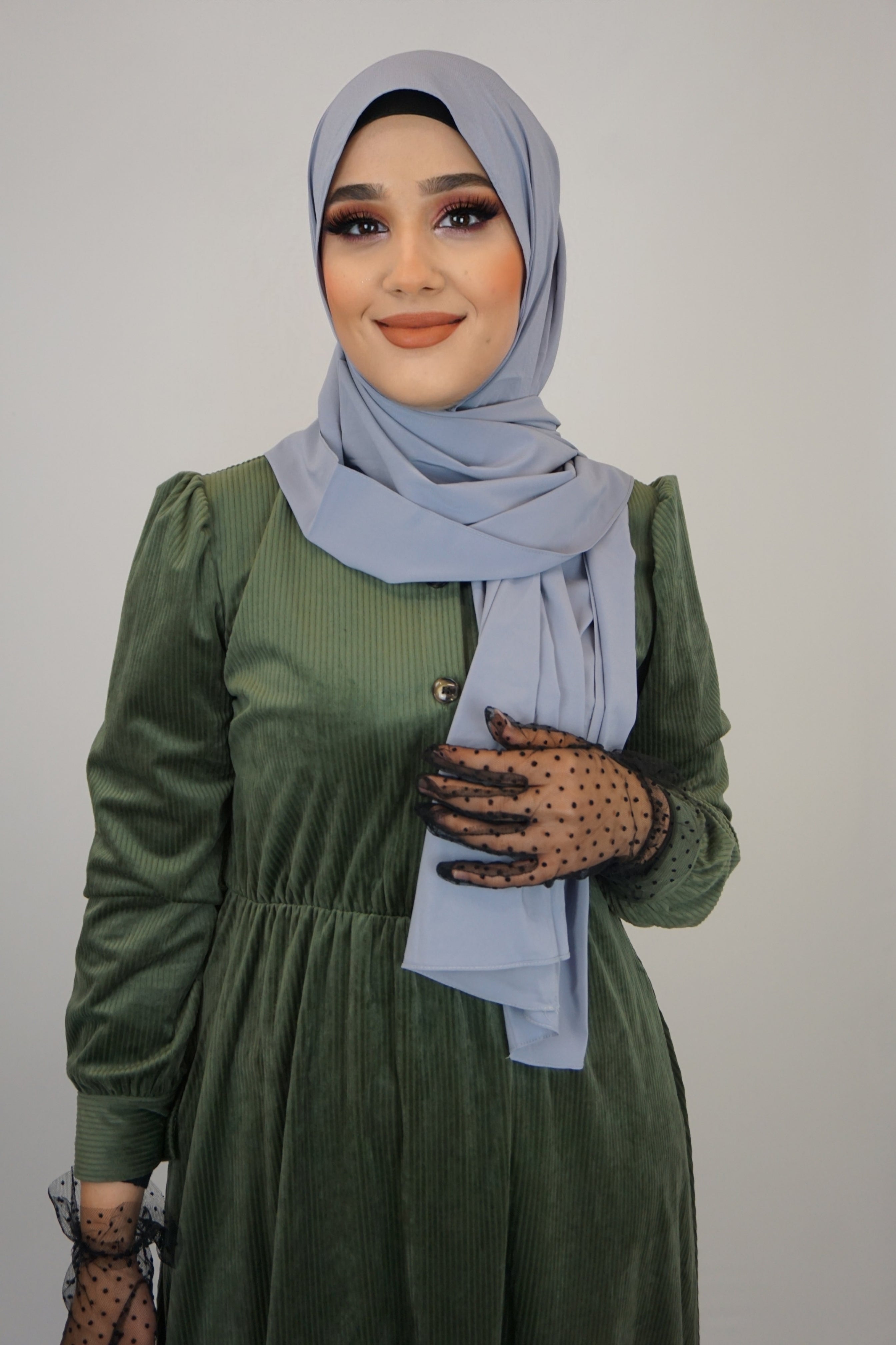 Medina Hijab Silbergrau