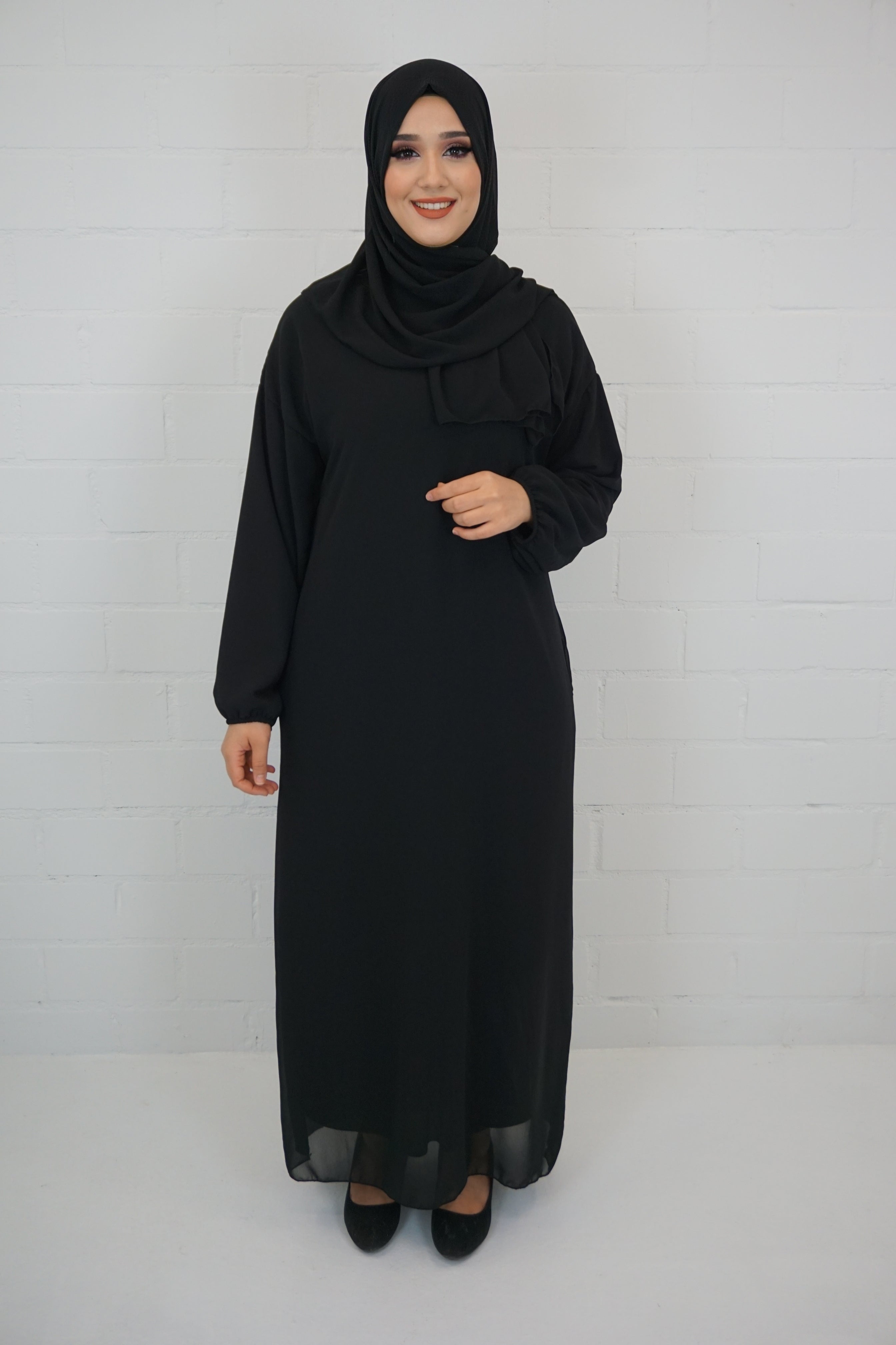 Basic Abaya 2 Schwarz