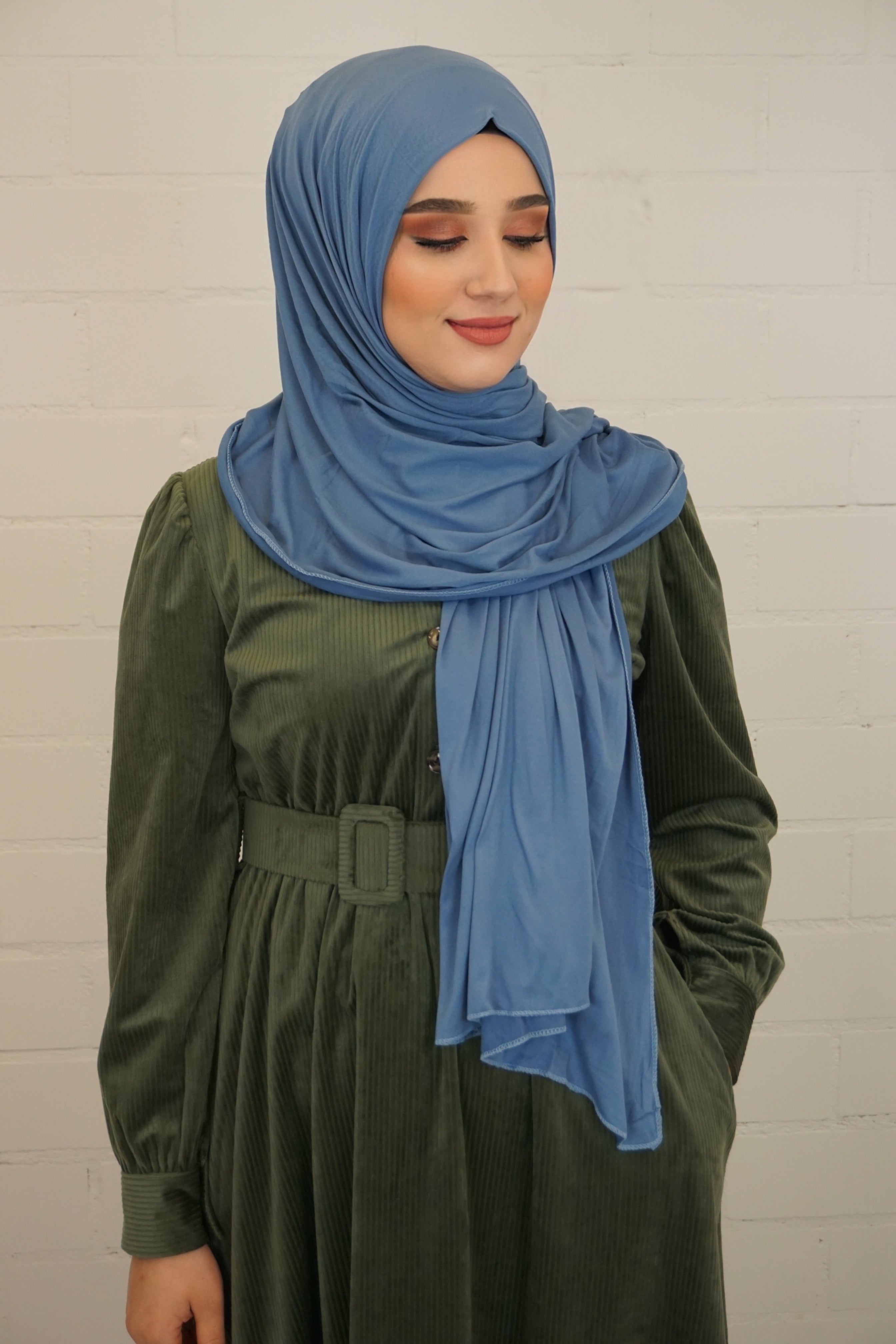 Jersey Hijab Fiza Himmelblau 2